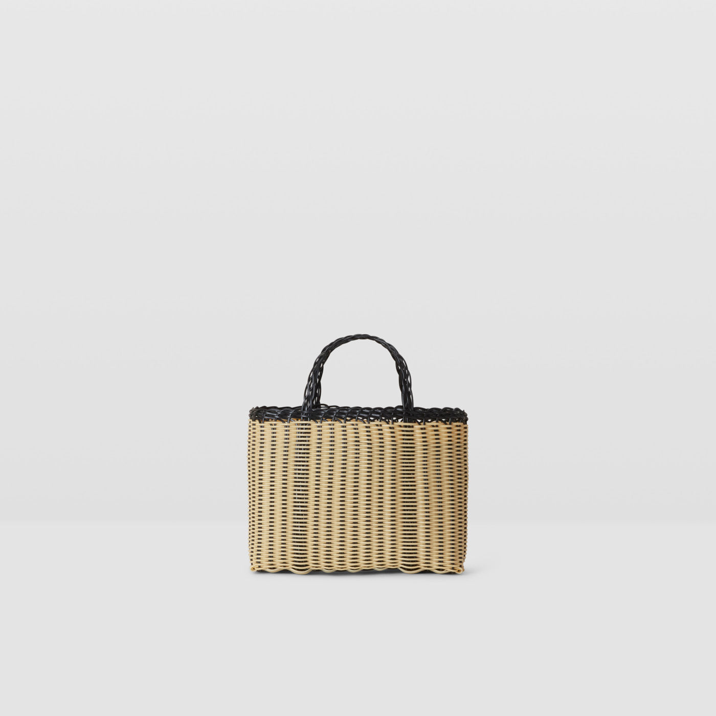 Mini Tote | Black + Cream