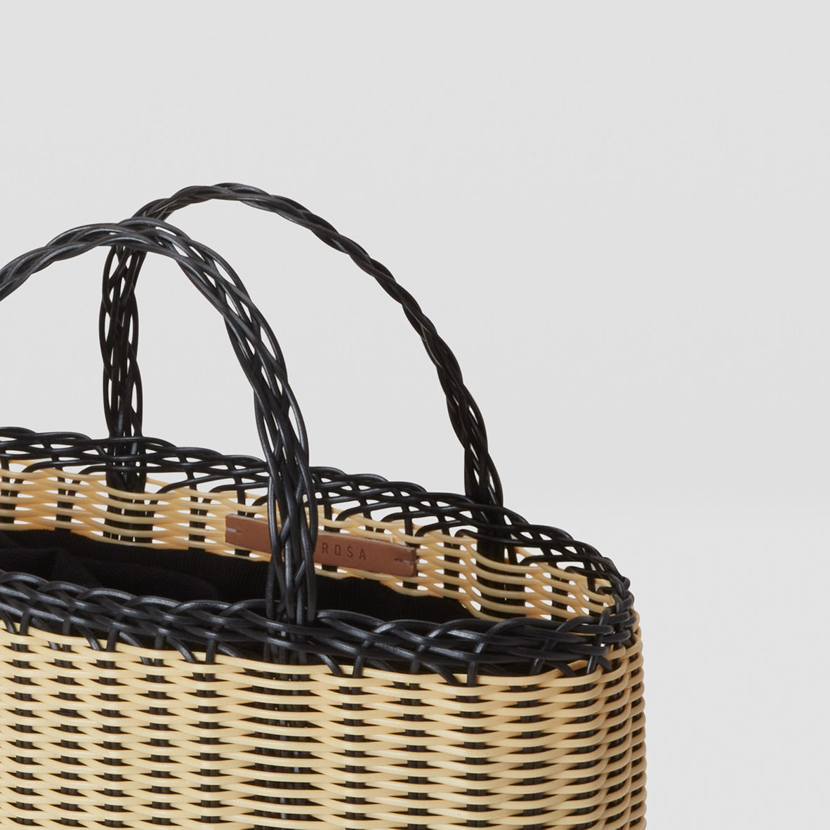 Mini Tote | Black + Cream