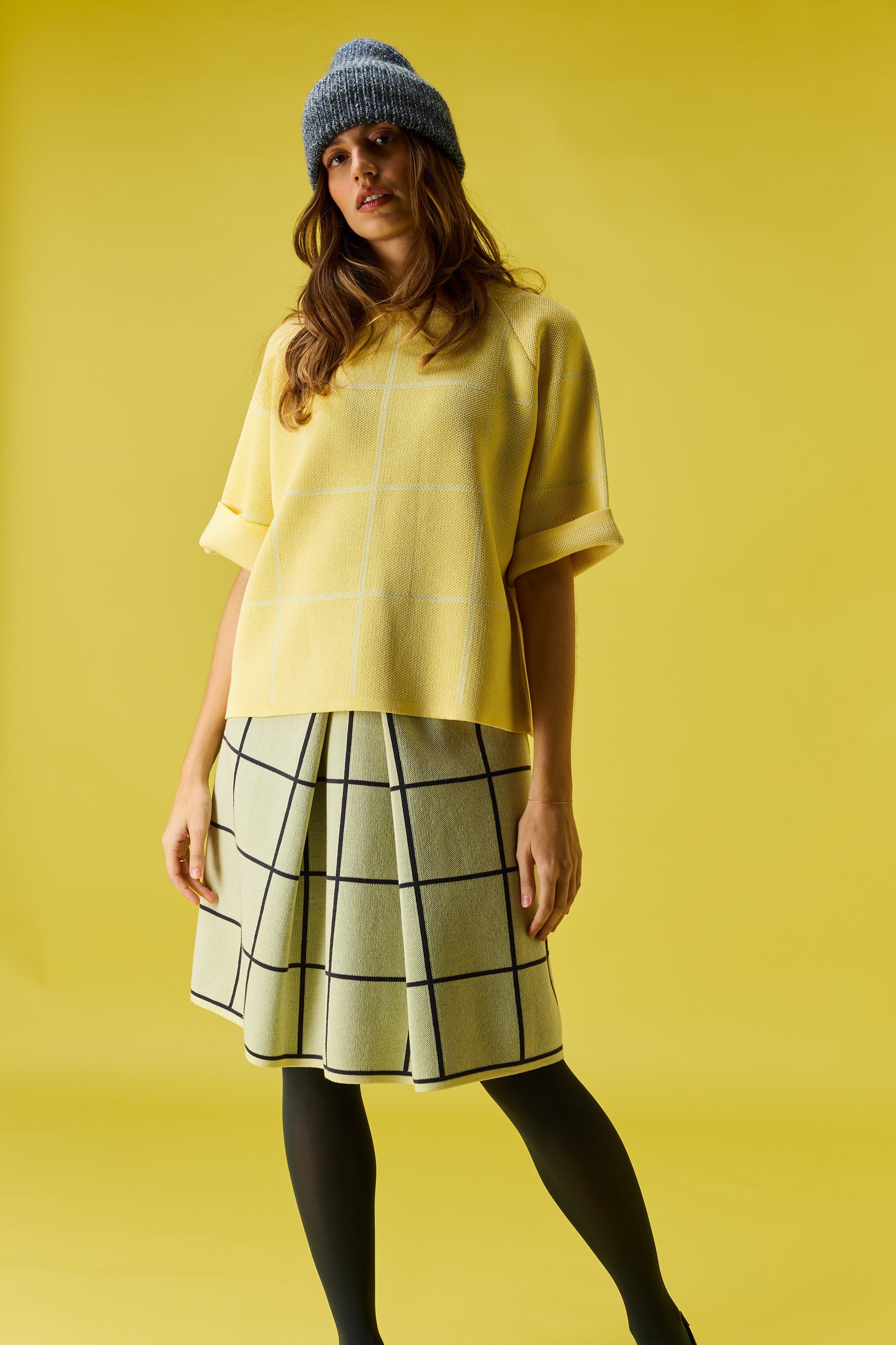 Grid skirt