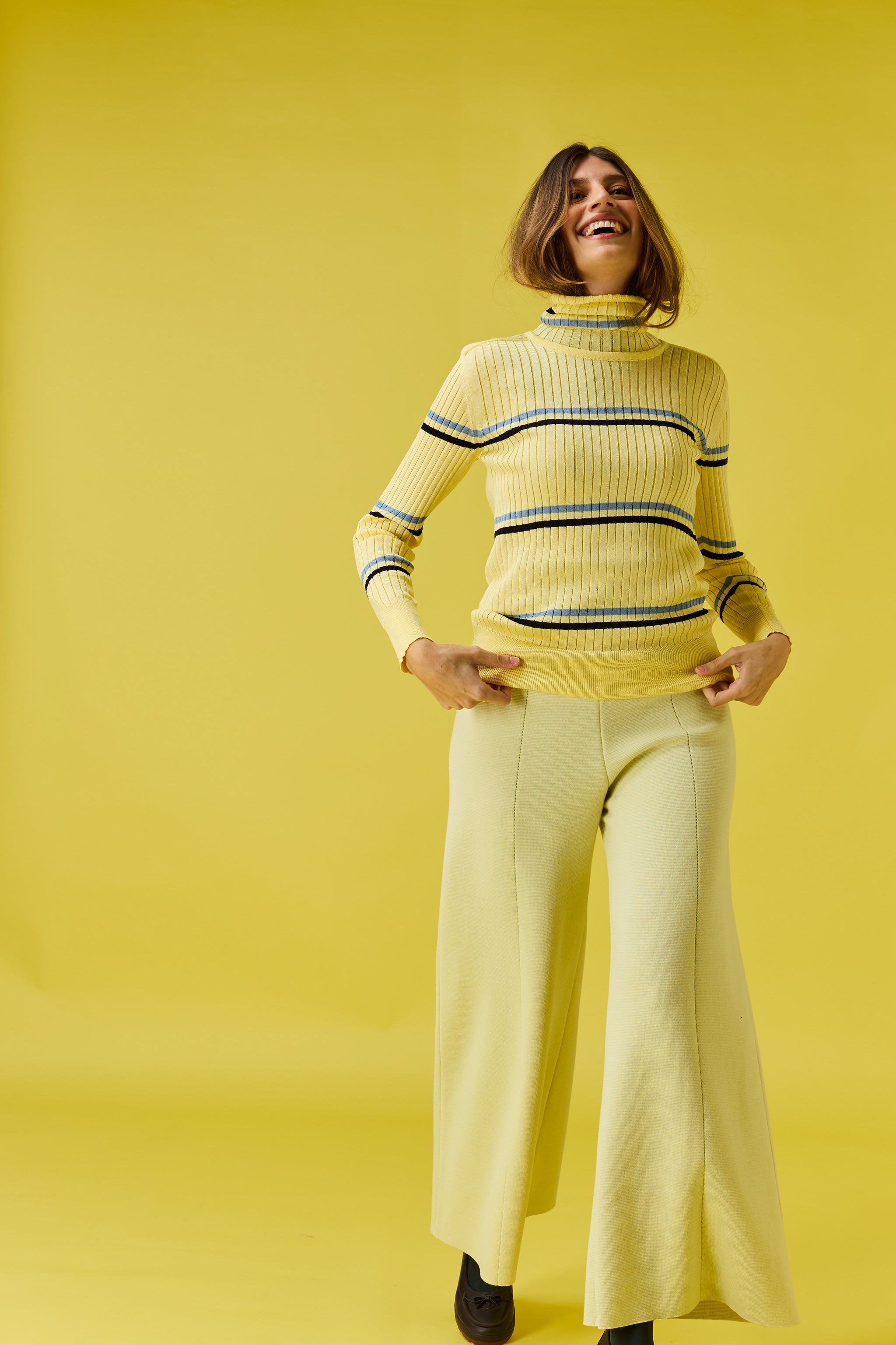 Skin turtleneck