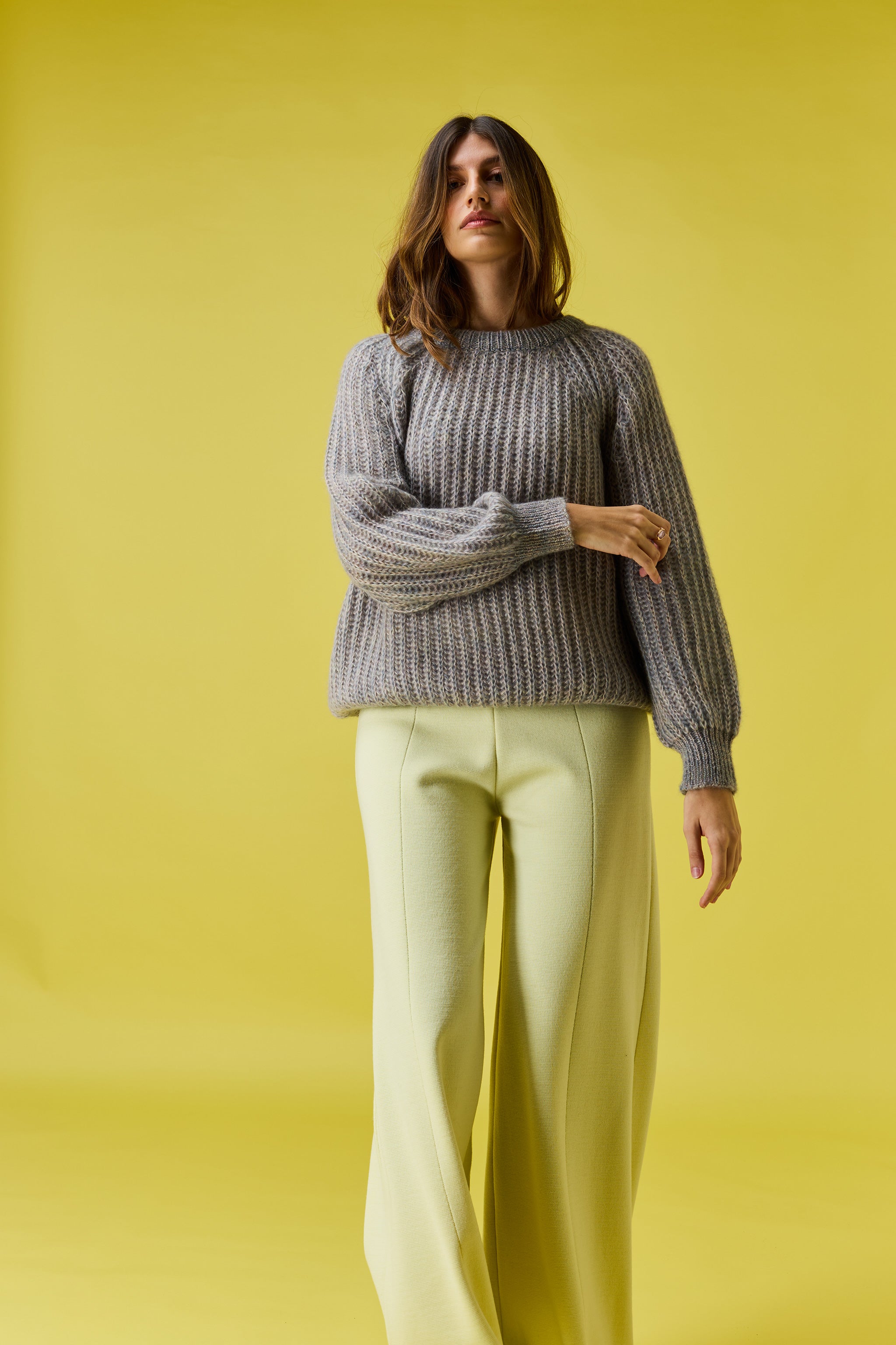 Puffy olographic sweater