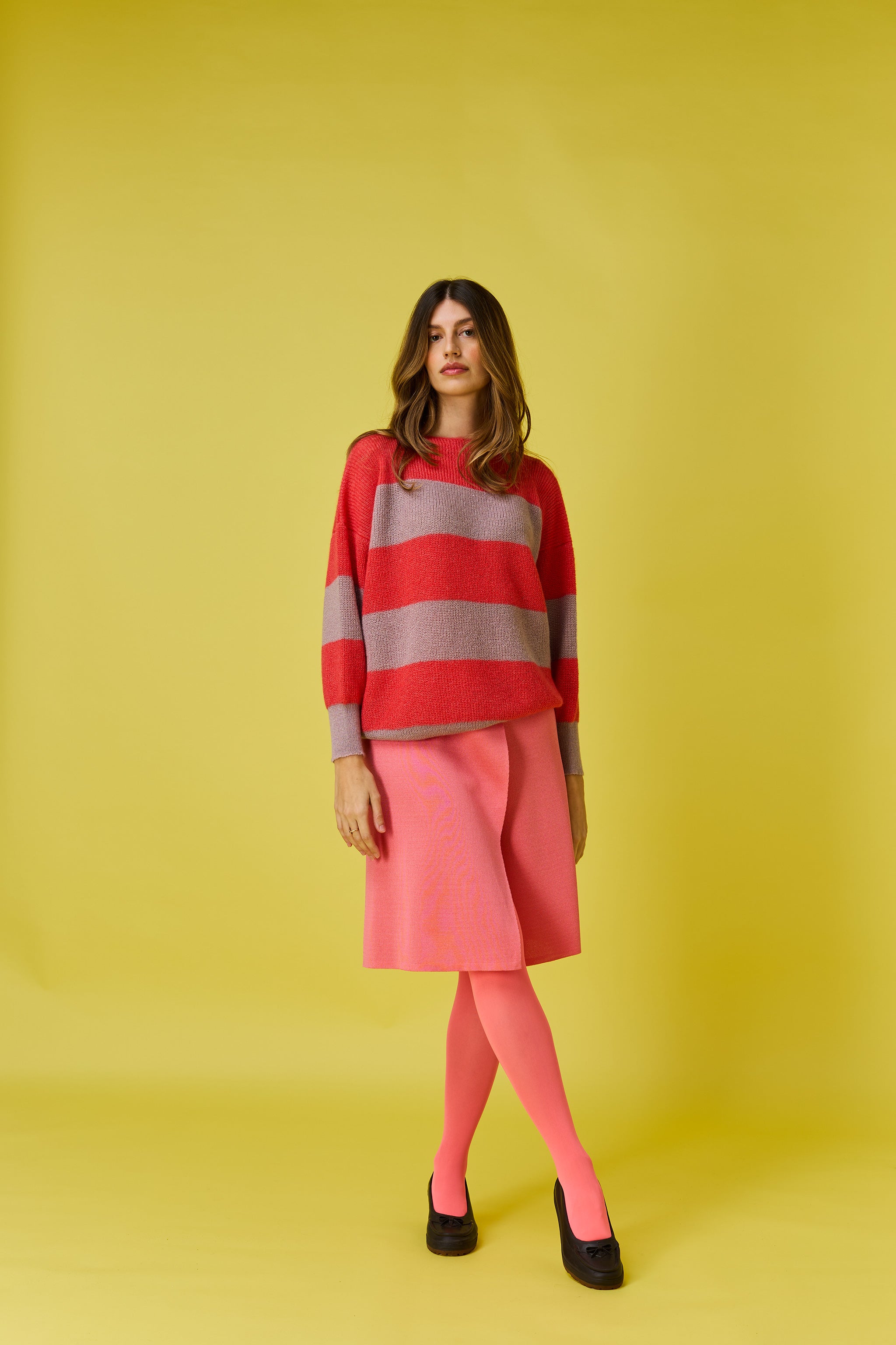 Cloud striped sweater