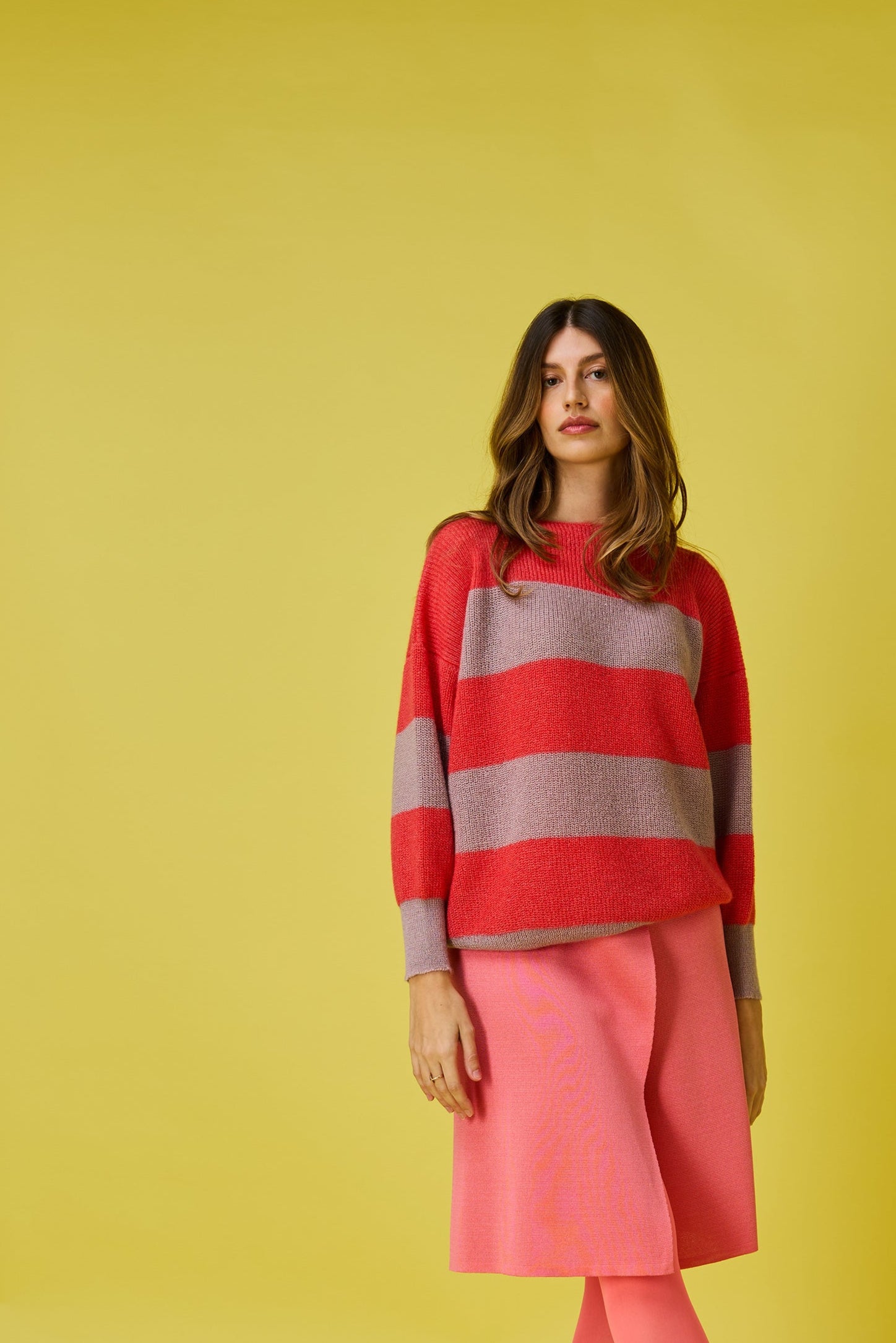 Cloud striped sweater