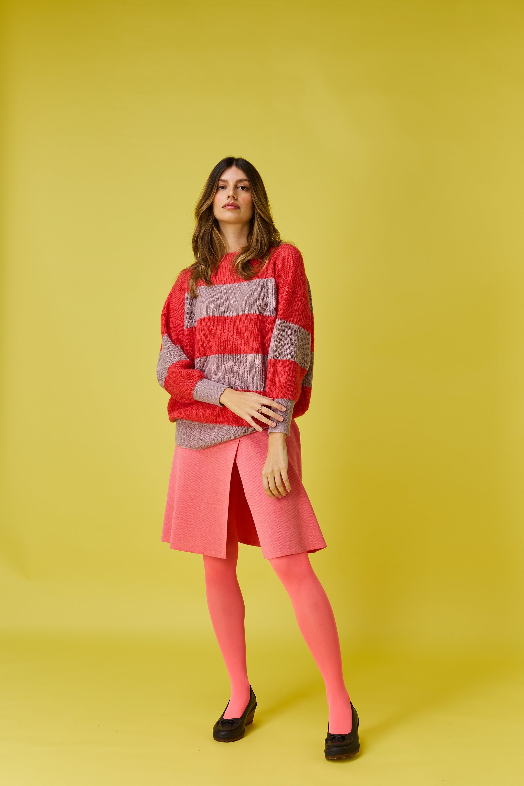Cloud striped sweater
