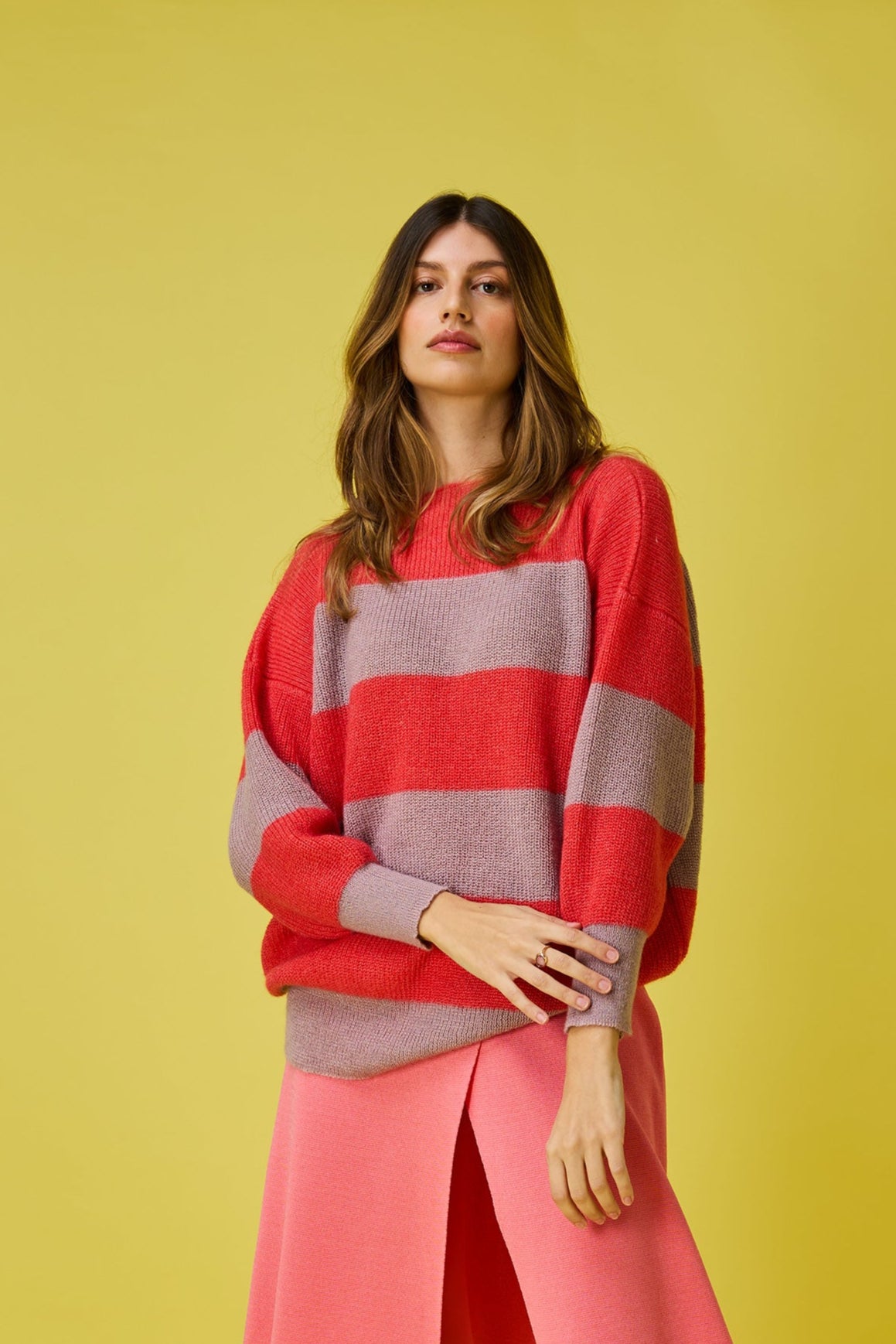Cloud striped sweater