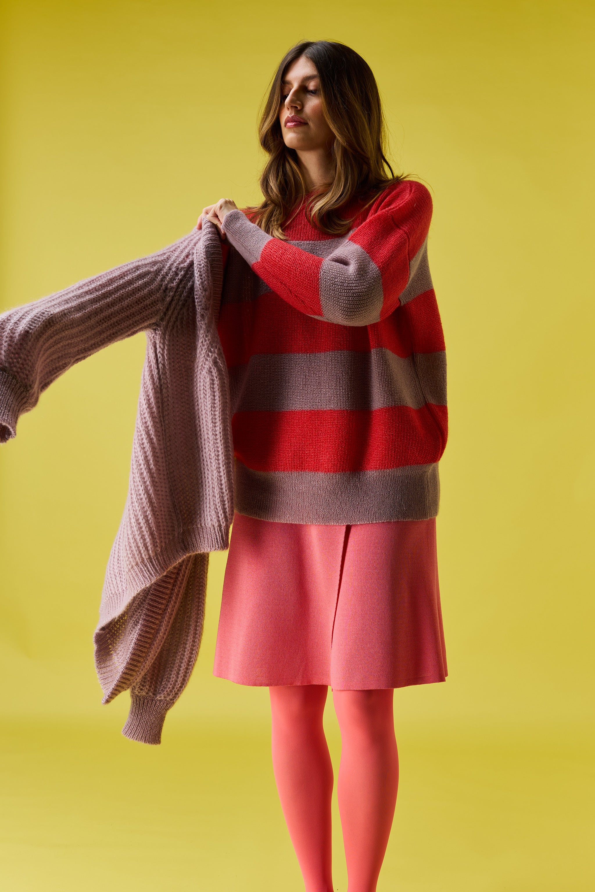 Cloud striped sweater