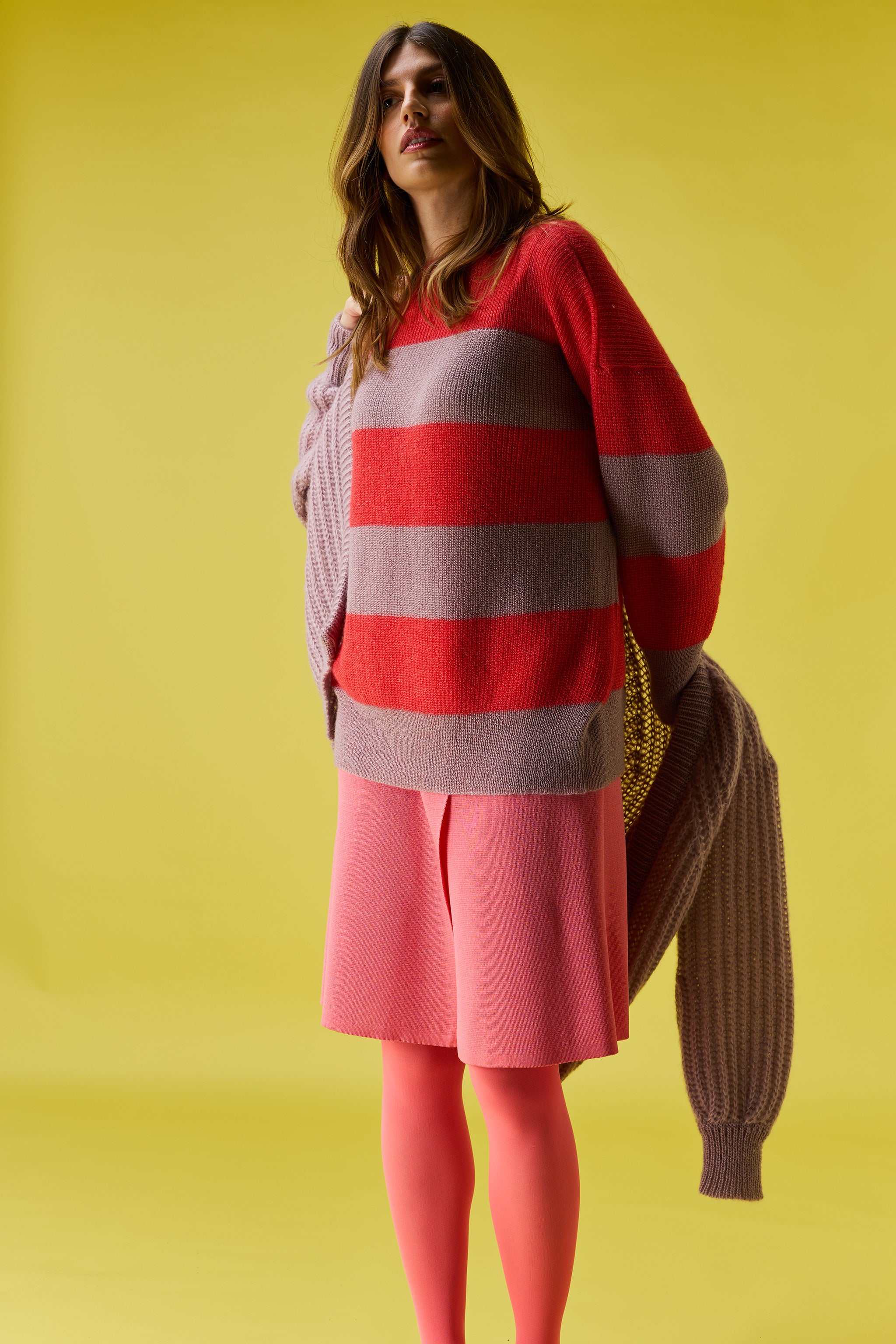 Cloud striped sweater