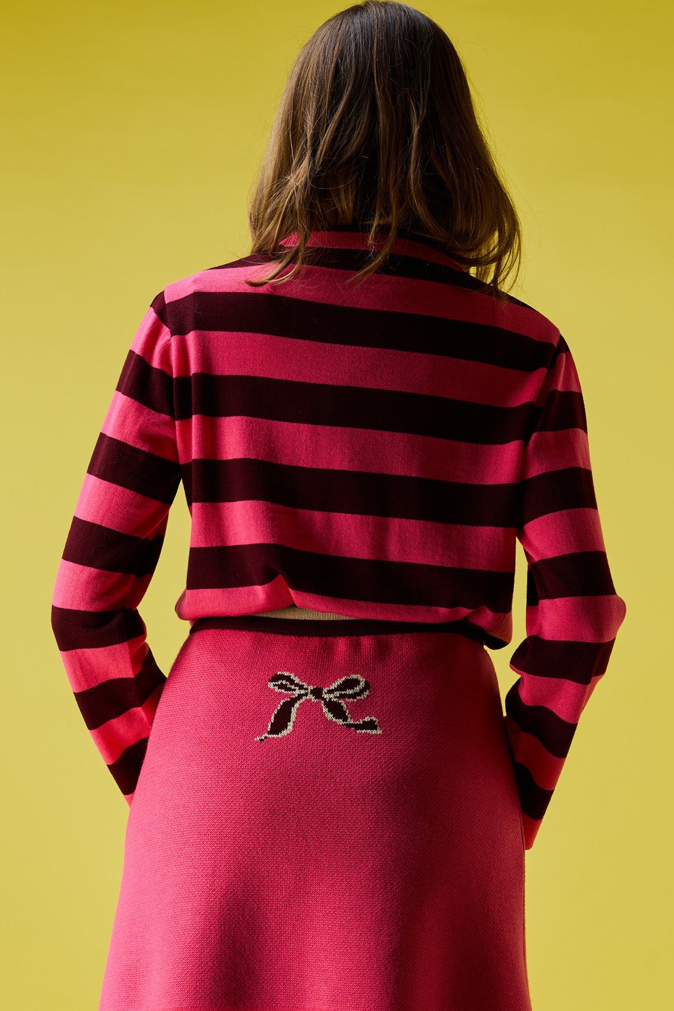 Striped unisex t-shirt