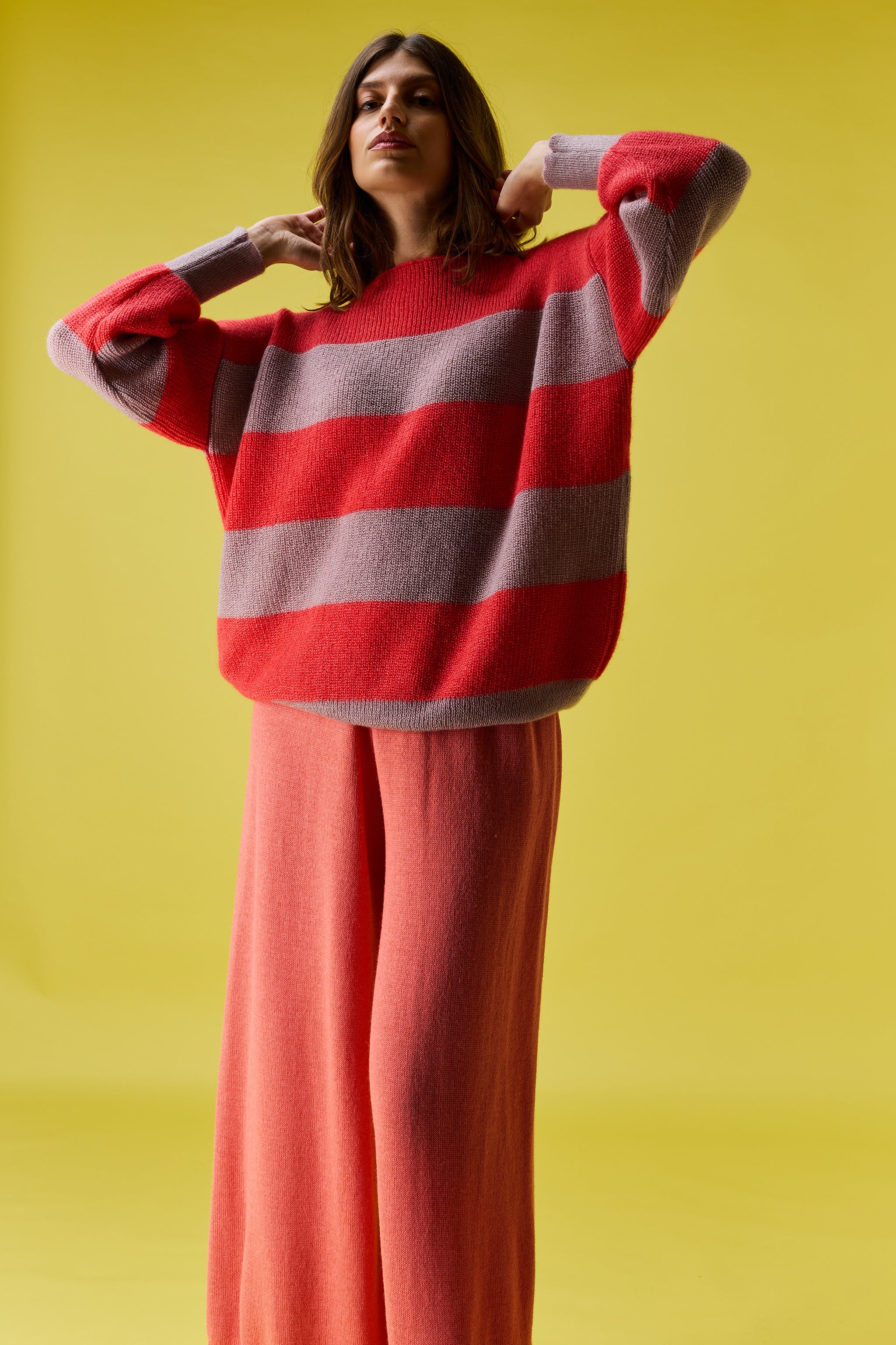 Cloud striped sweater
