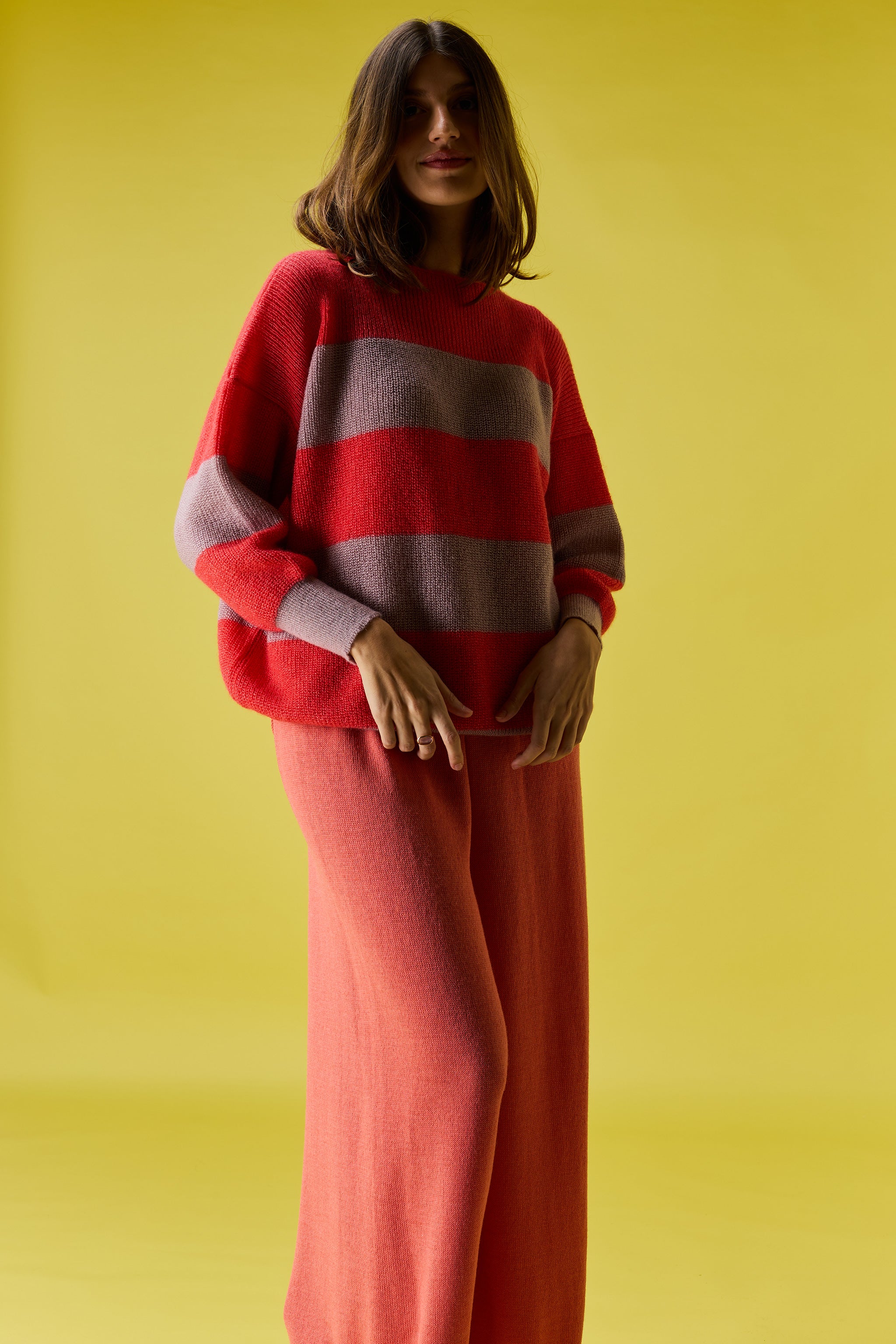 Cloud striped sweater