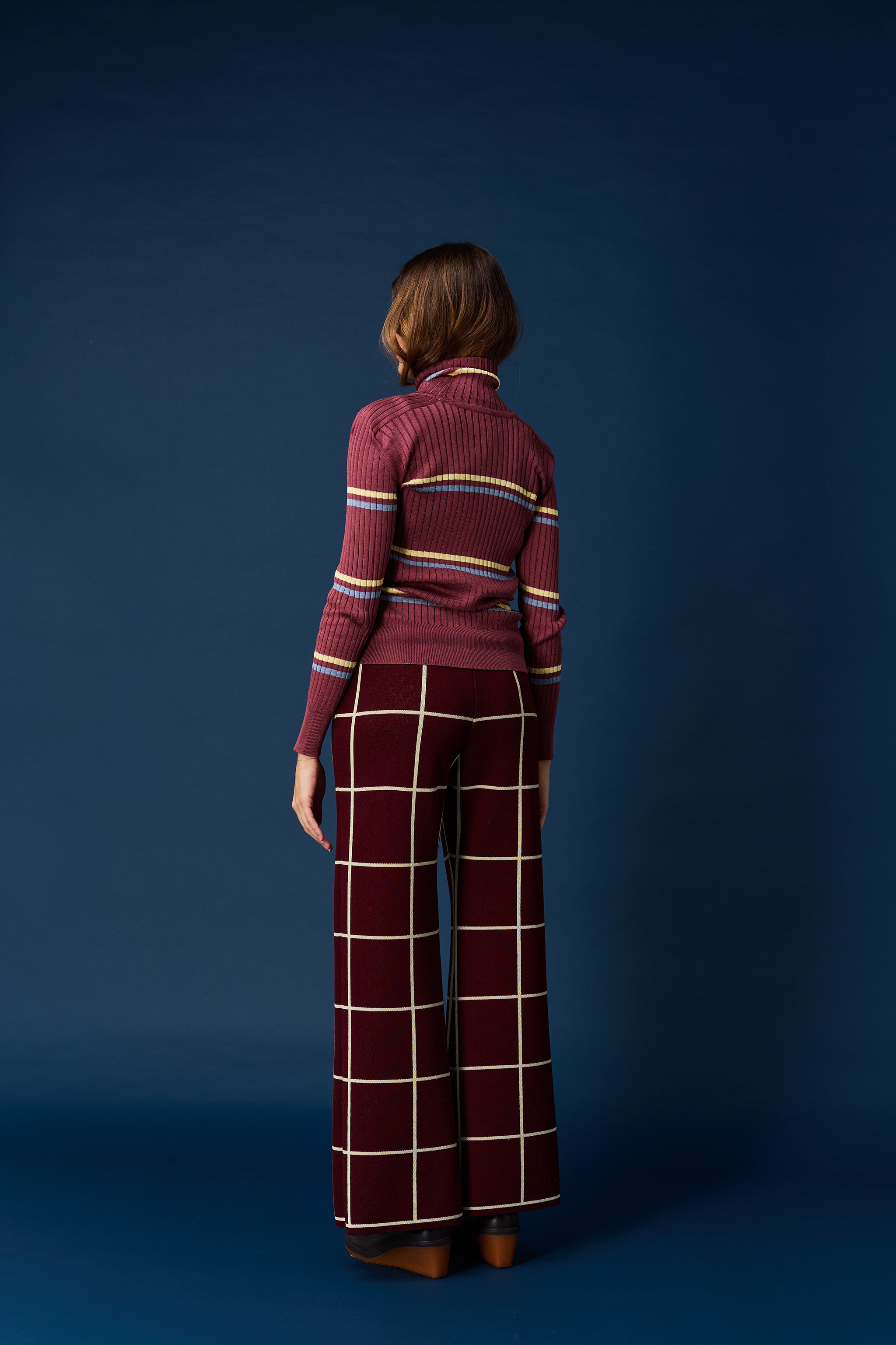 Grid trousers