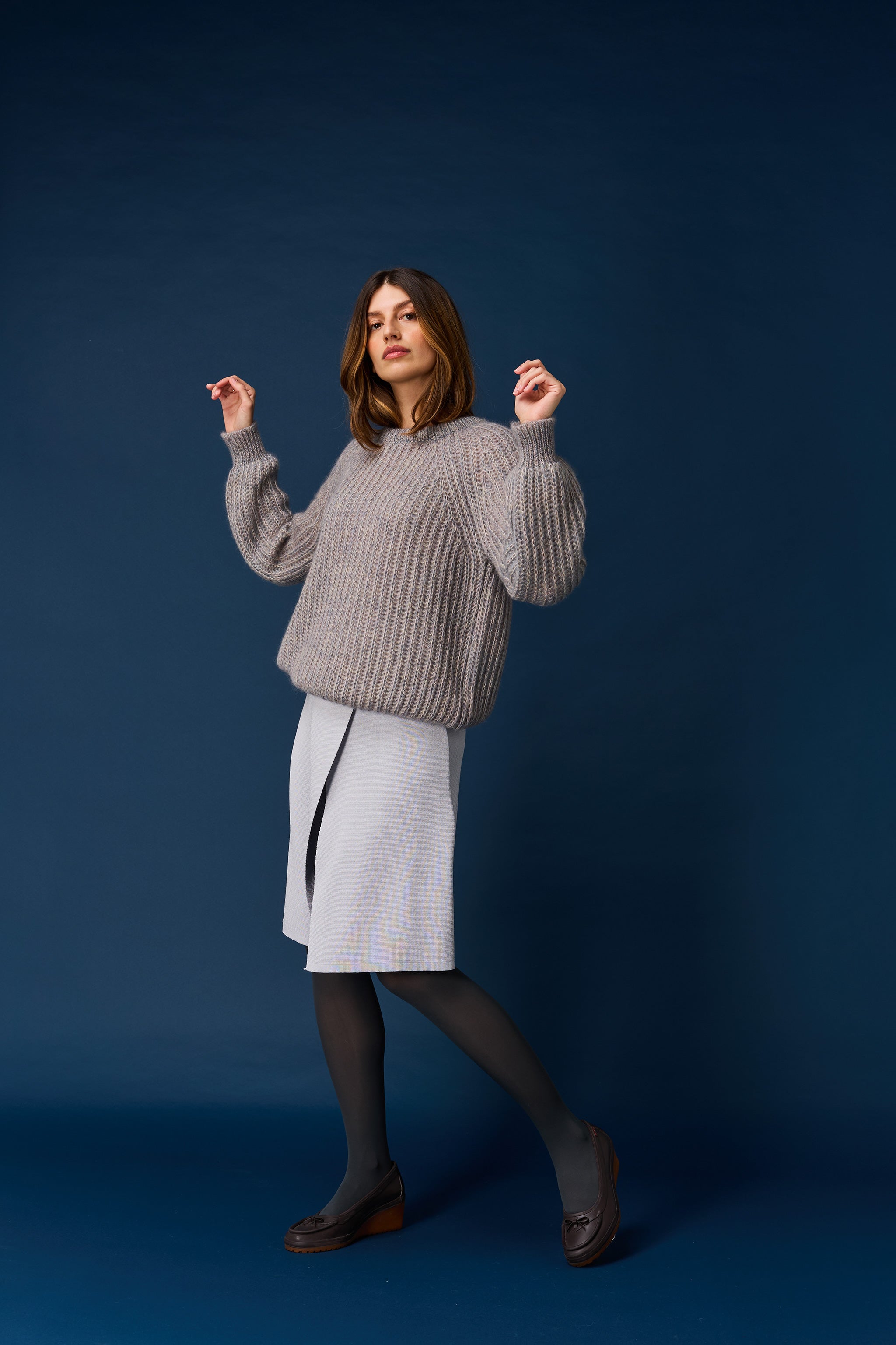 Puffy olographic sweater