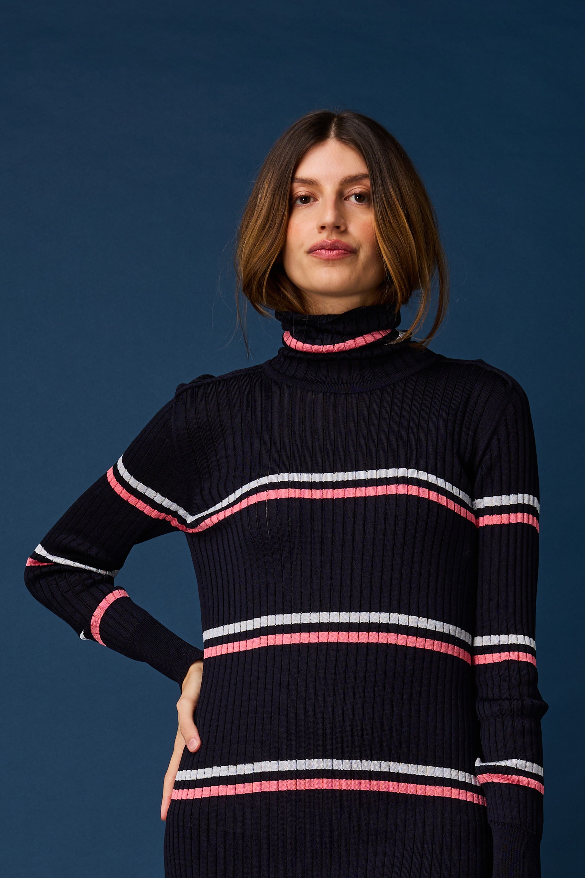 Skin turtleneck
