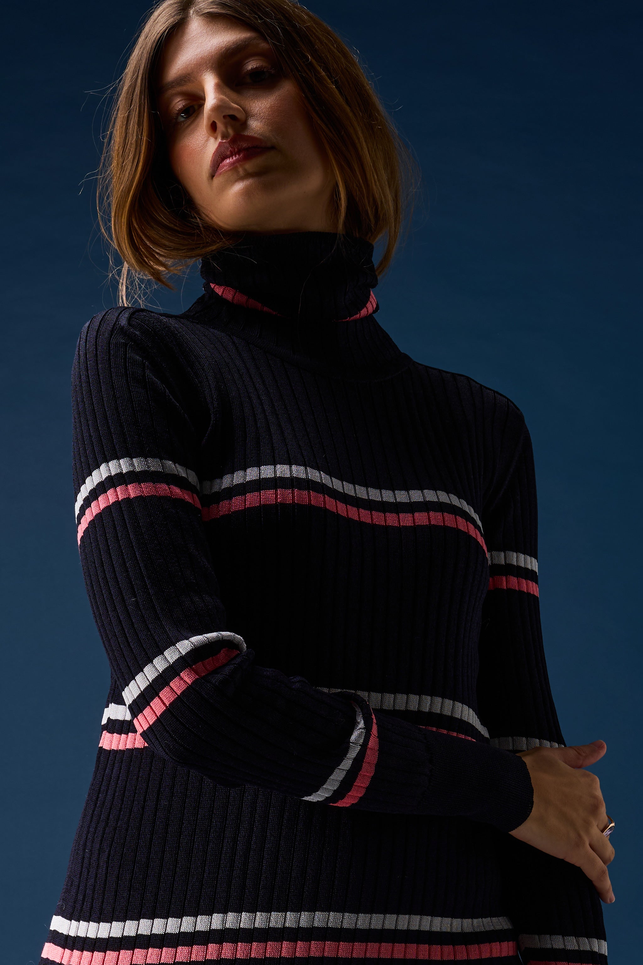 Skin turtleneck