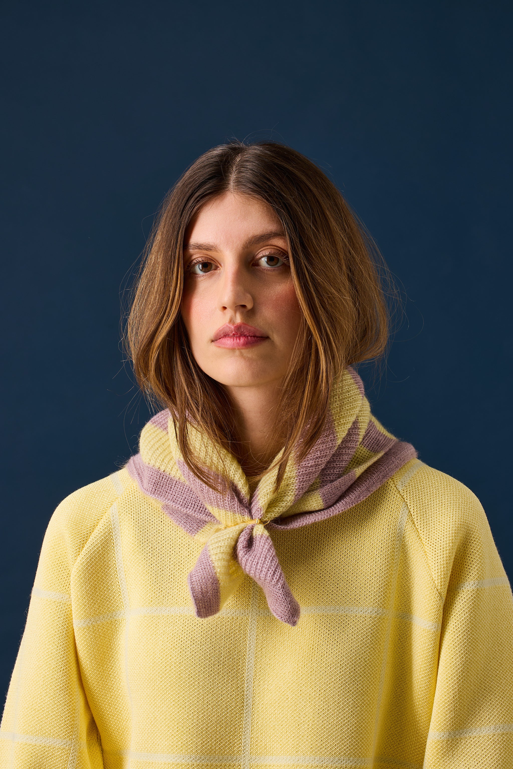 Cloud striped foulard