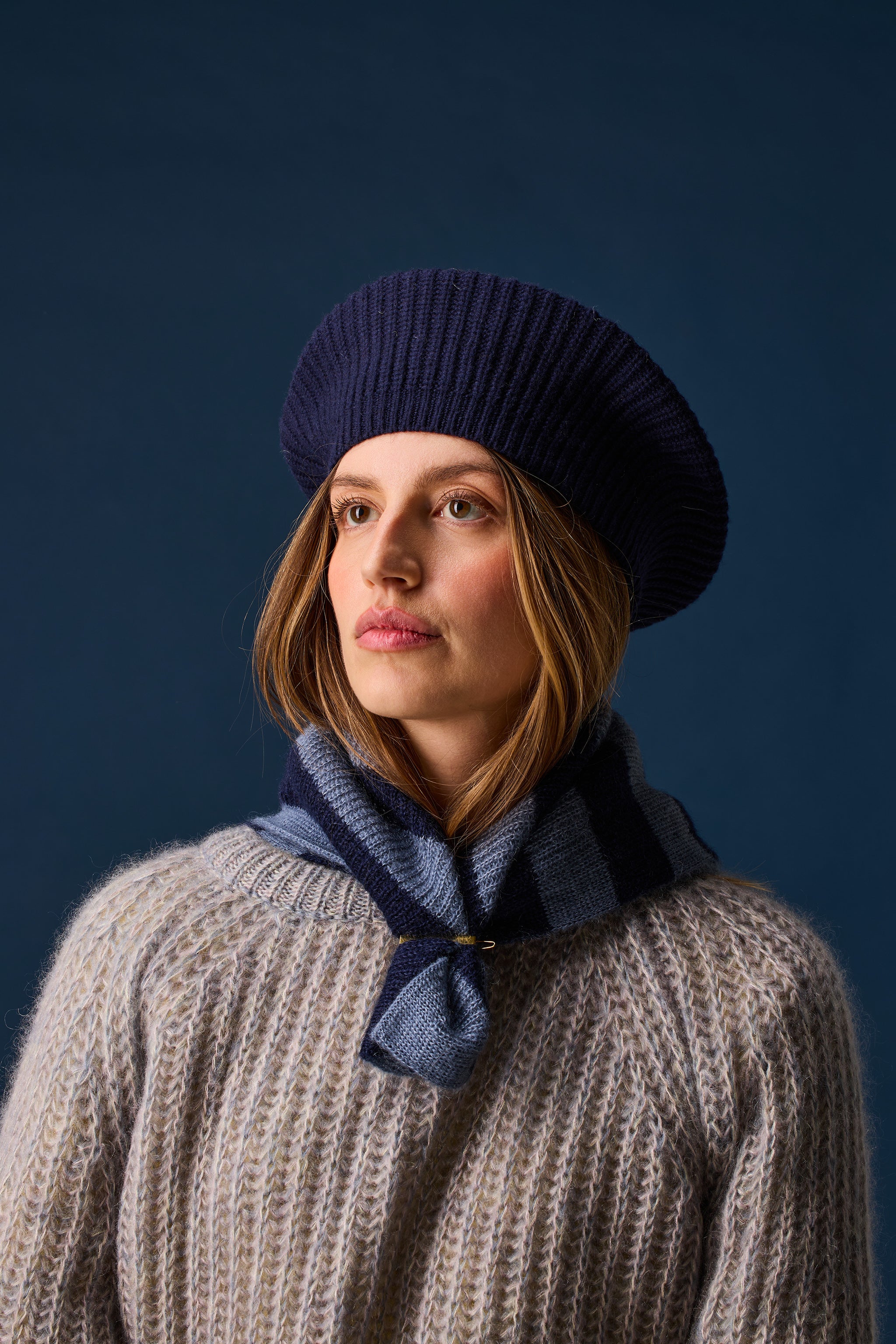 Cloud striped foulard
