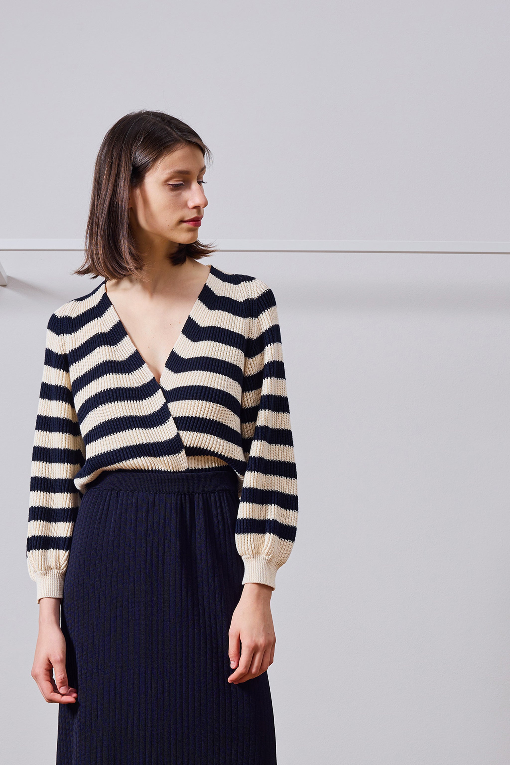 Stripy cardigan