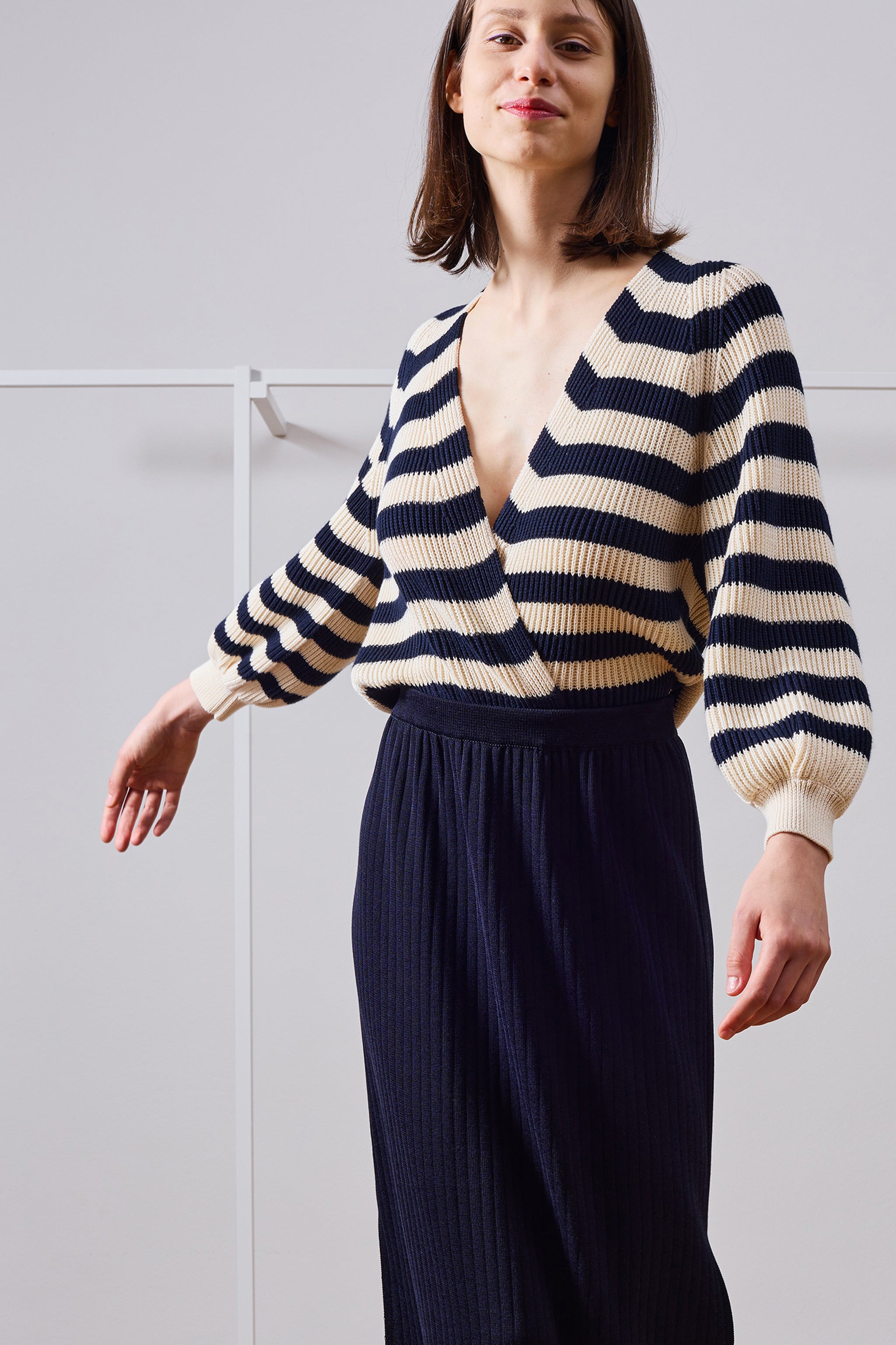 Stripy cardigan