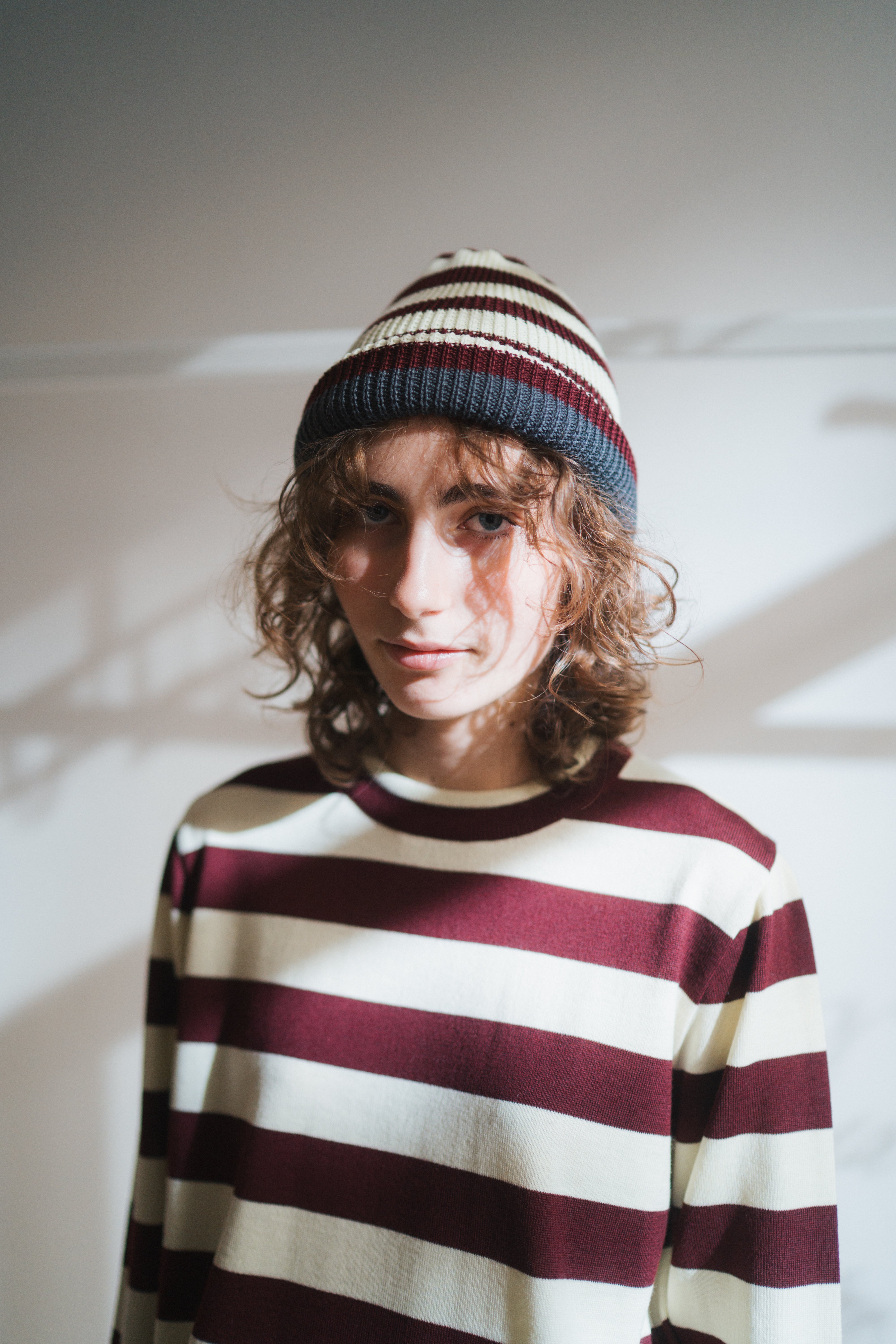 Striped unisex t-shirt
