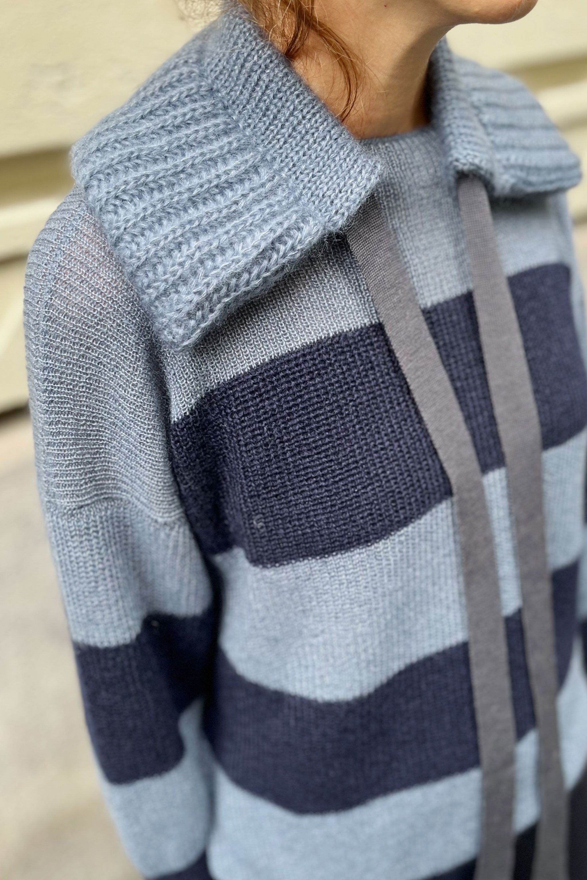 Cloud striped sweater