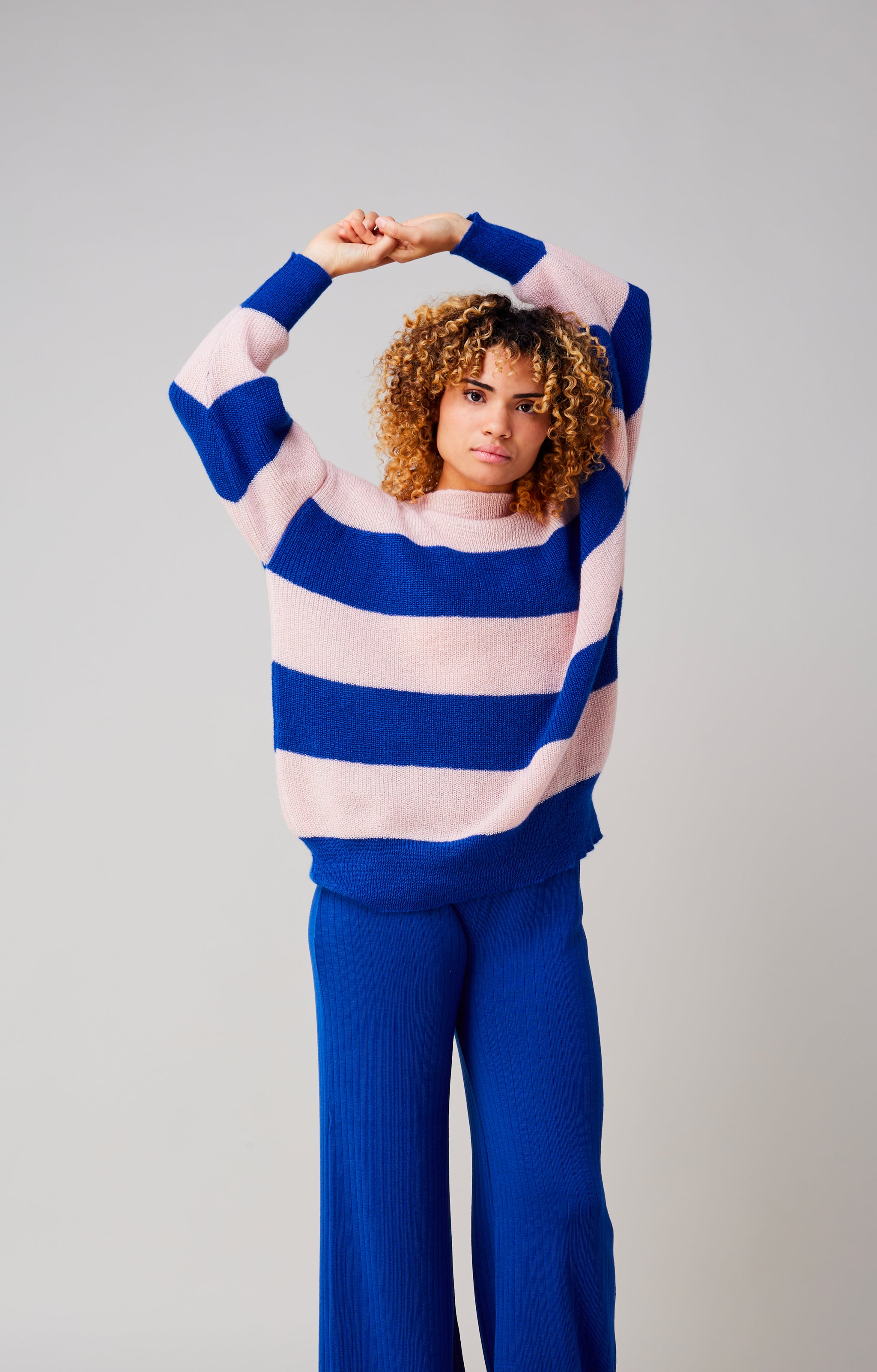 Striped cloud jumper
