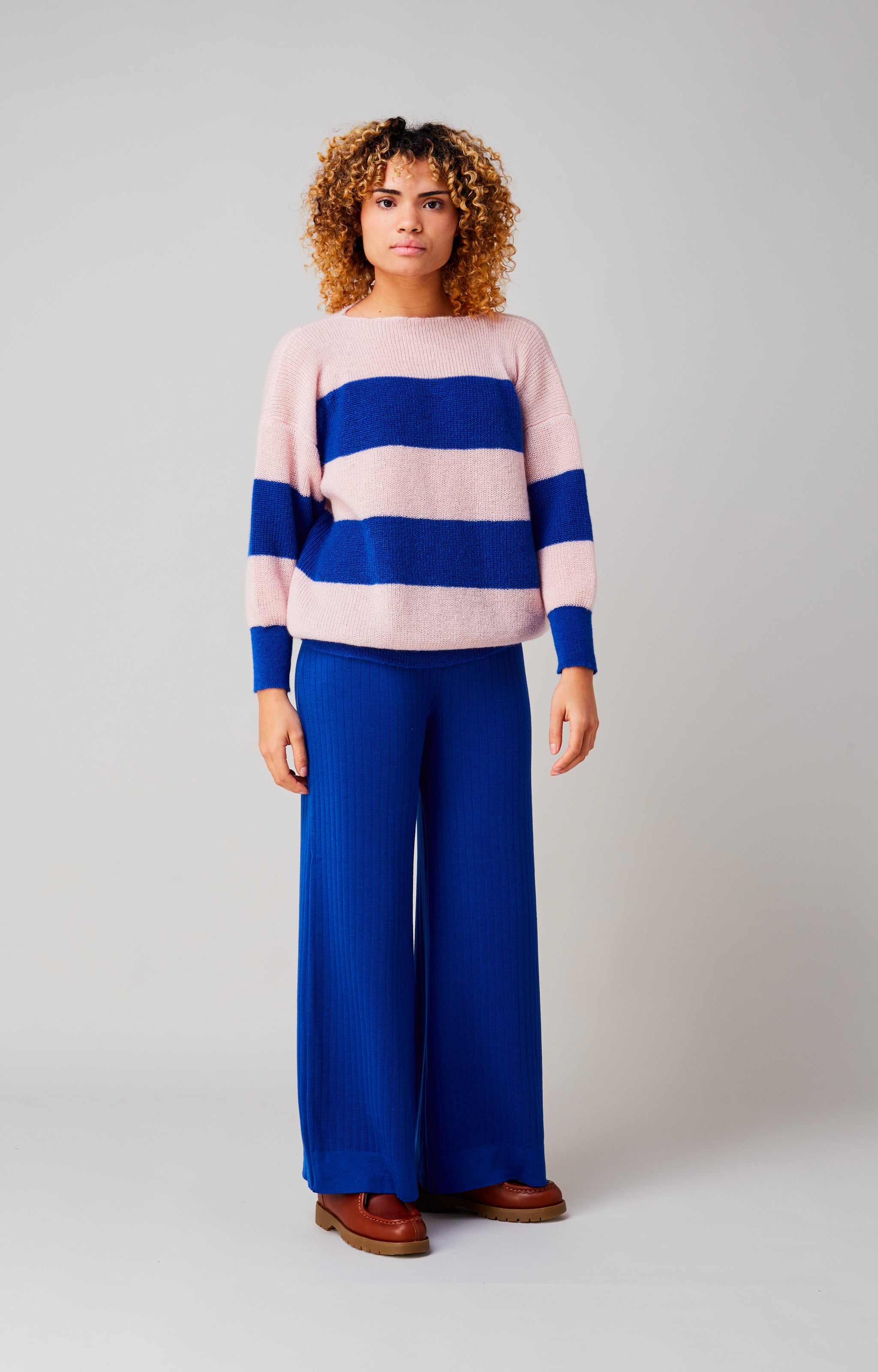 Striped cloud jumper