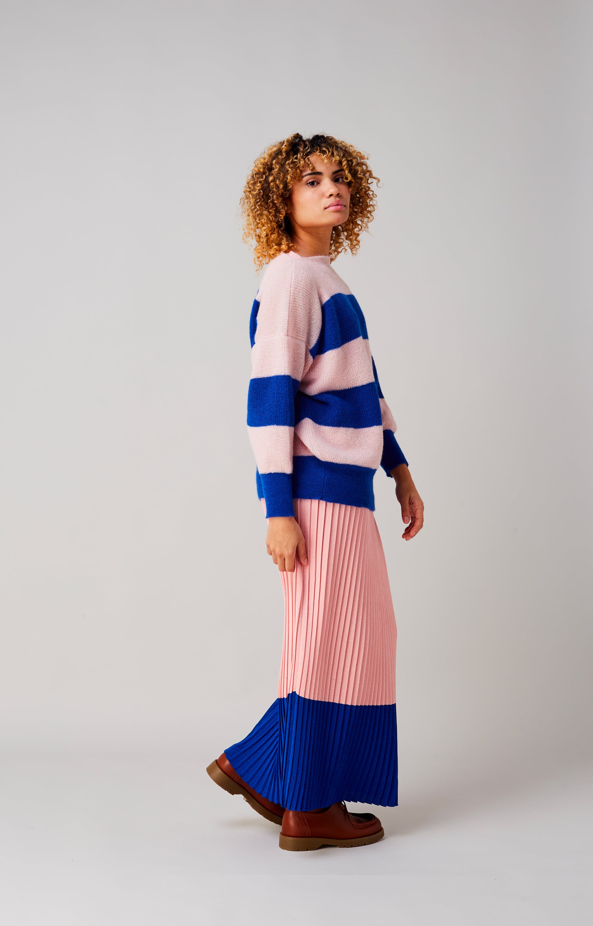 Striped cloud jumper