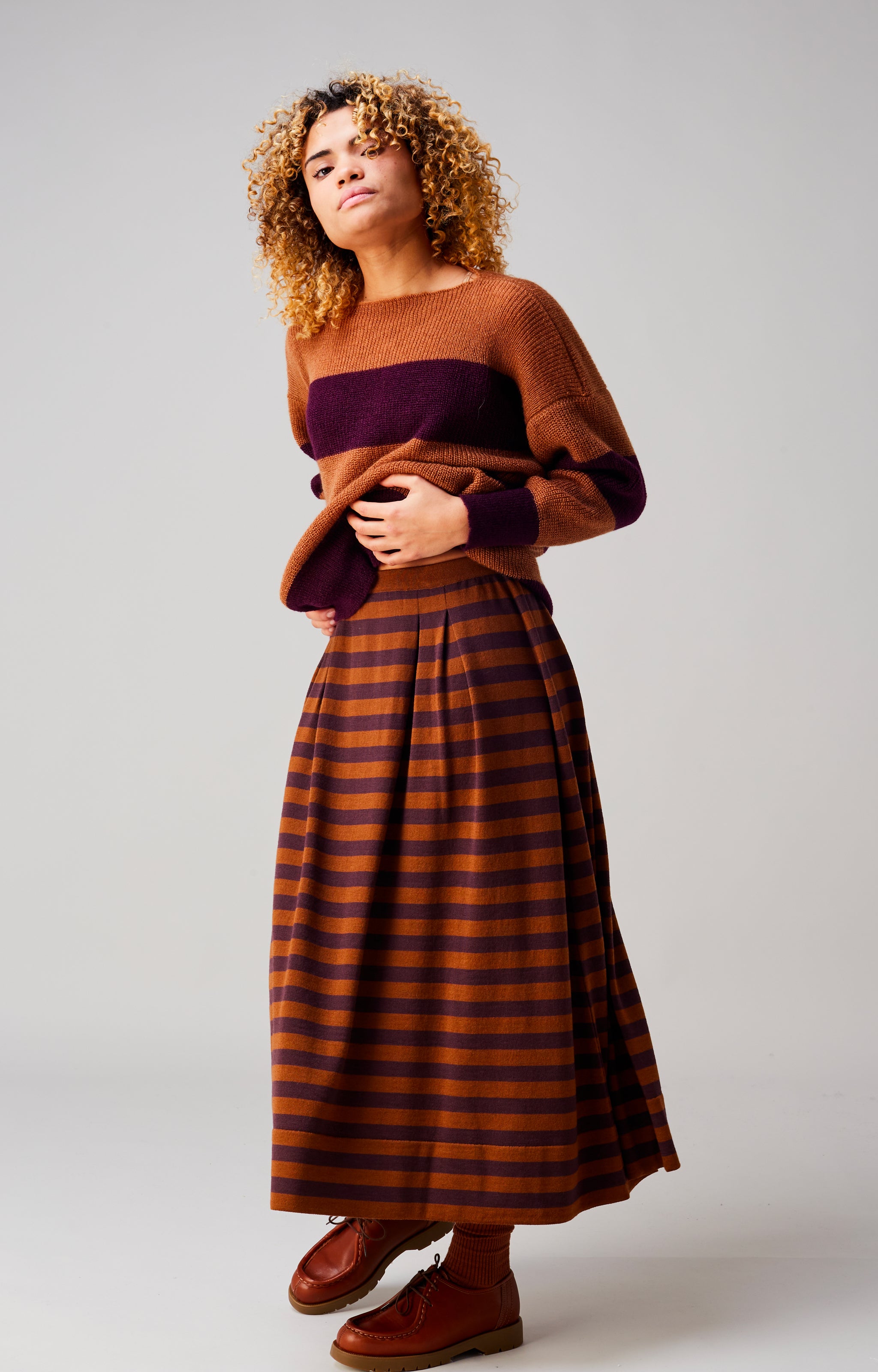 Striped cloud jumper