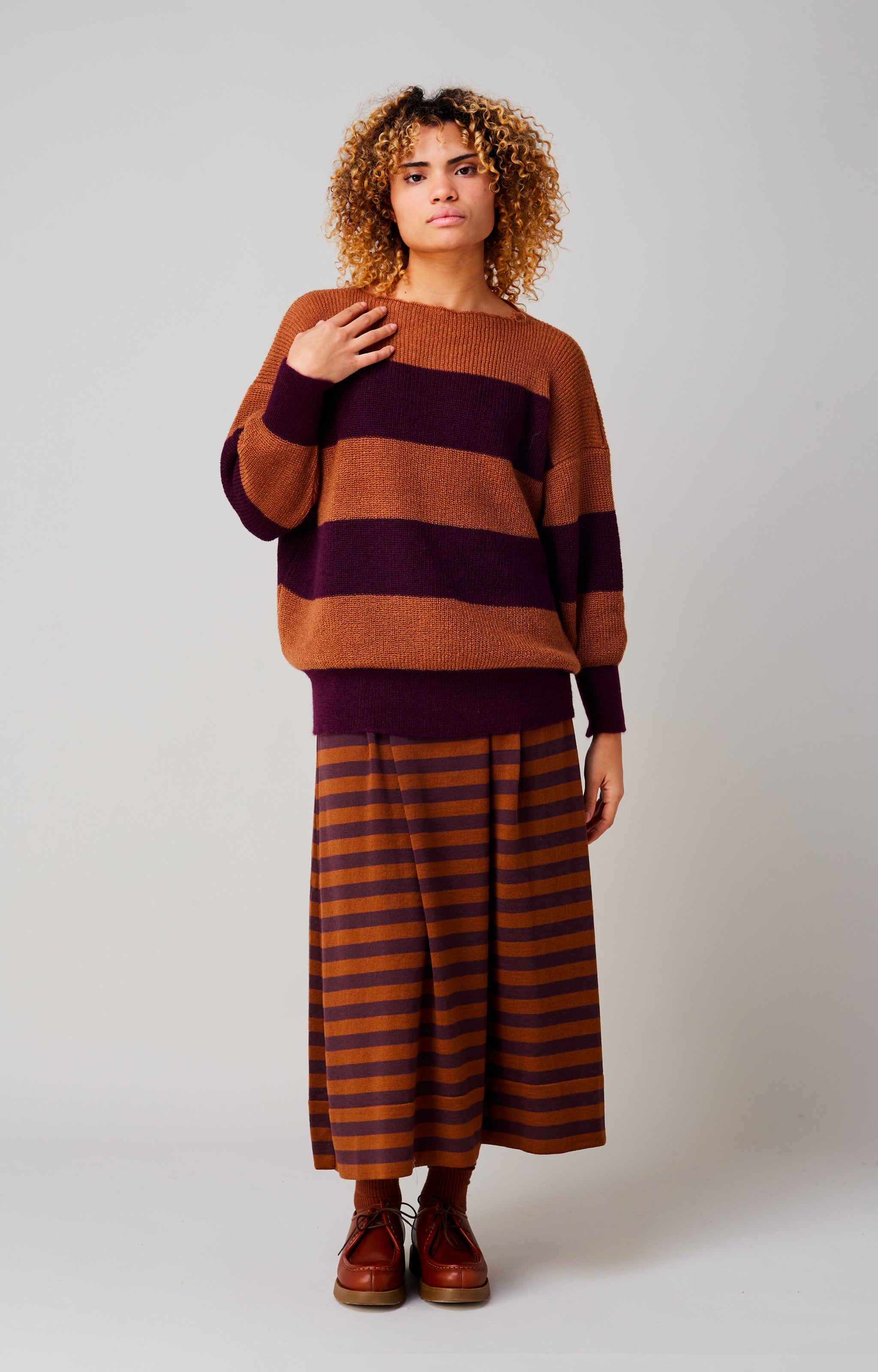 Striped cloud jumper