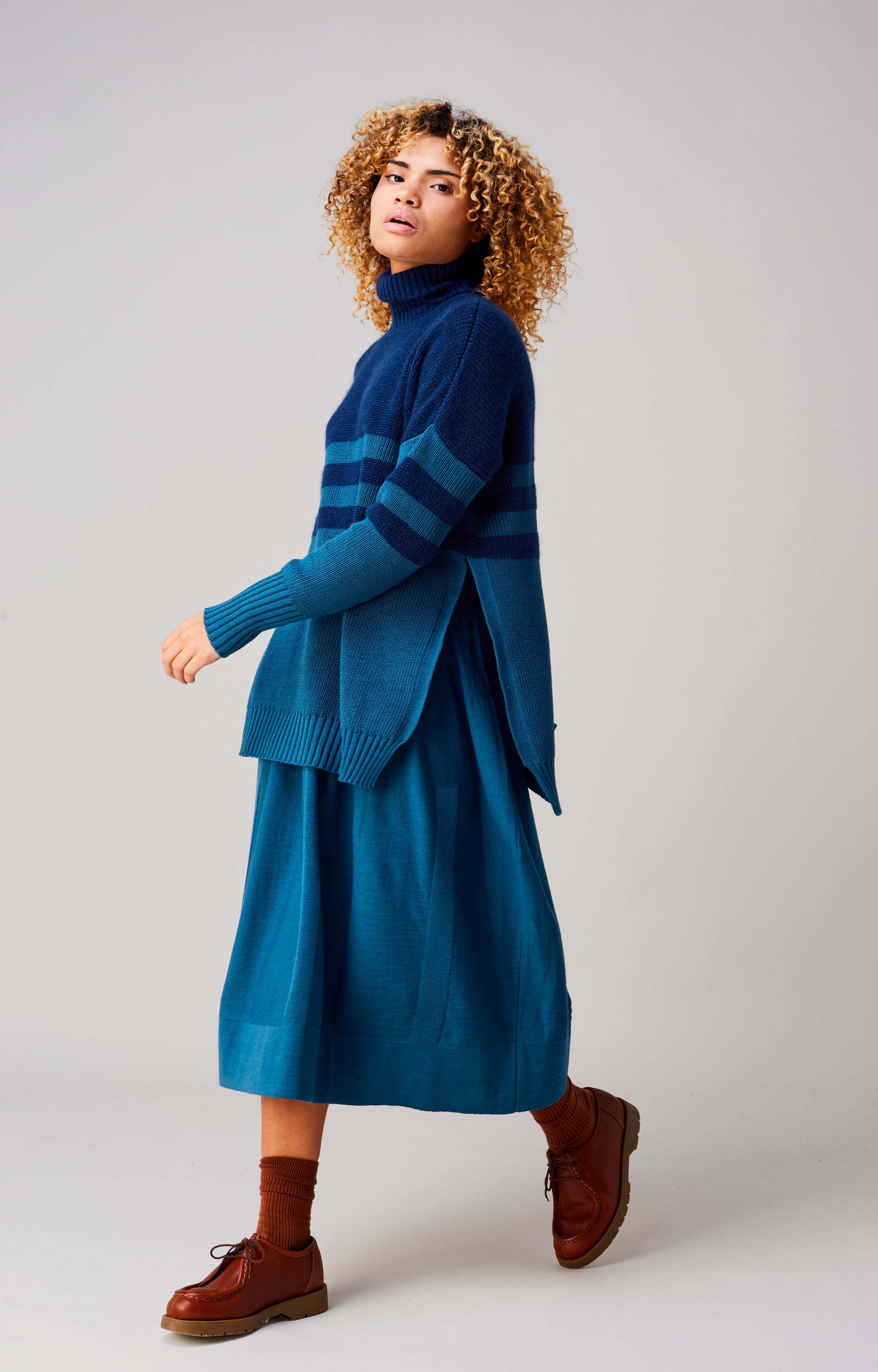 Boxy duefili turtleneck