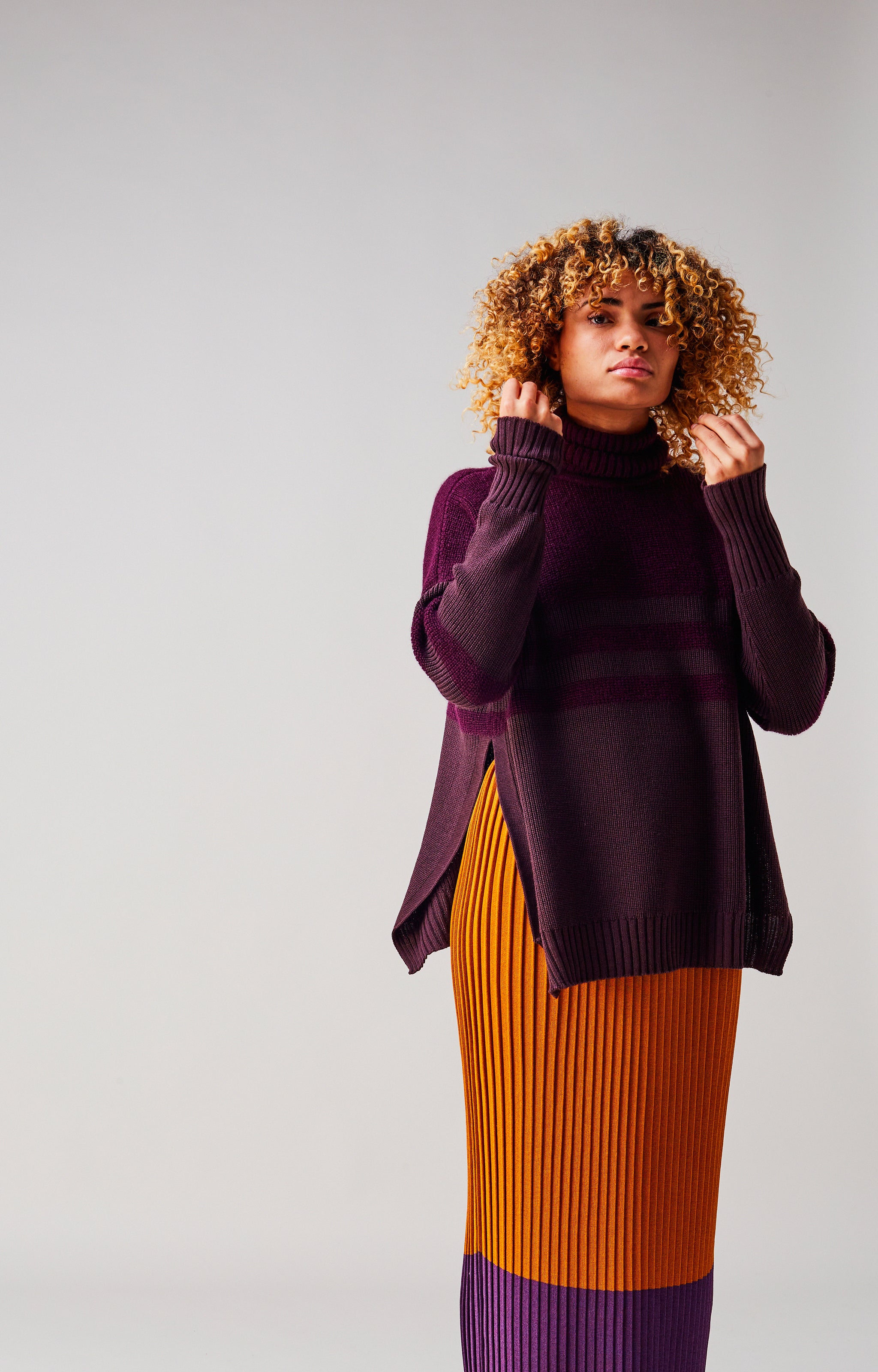 Boxy duefili turtleneck