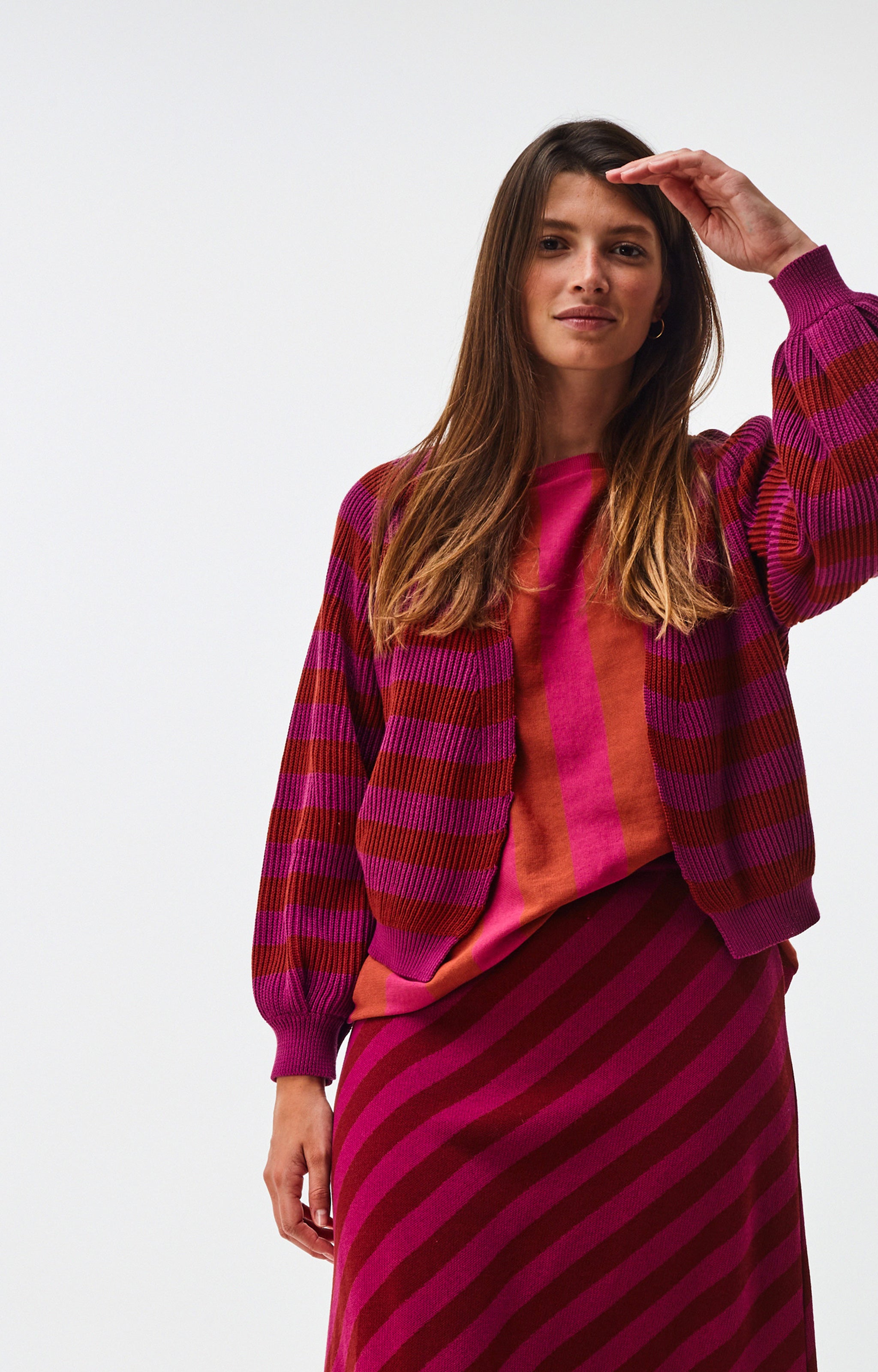 Stripy cardigan