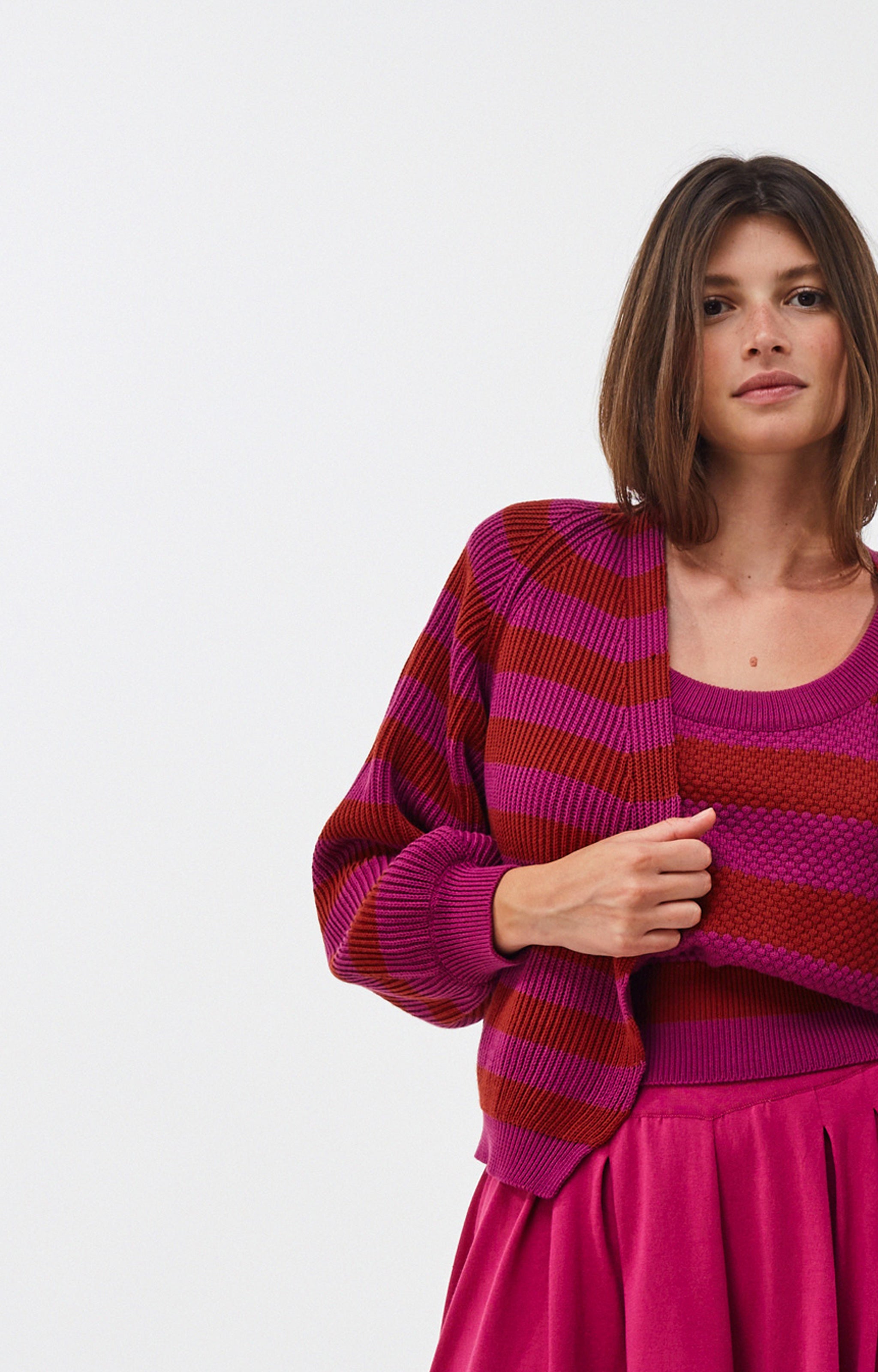 Stripy cardigan