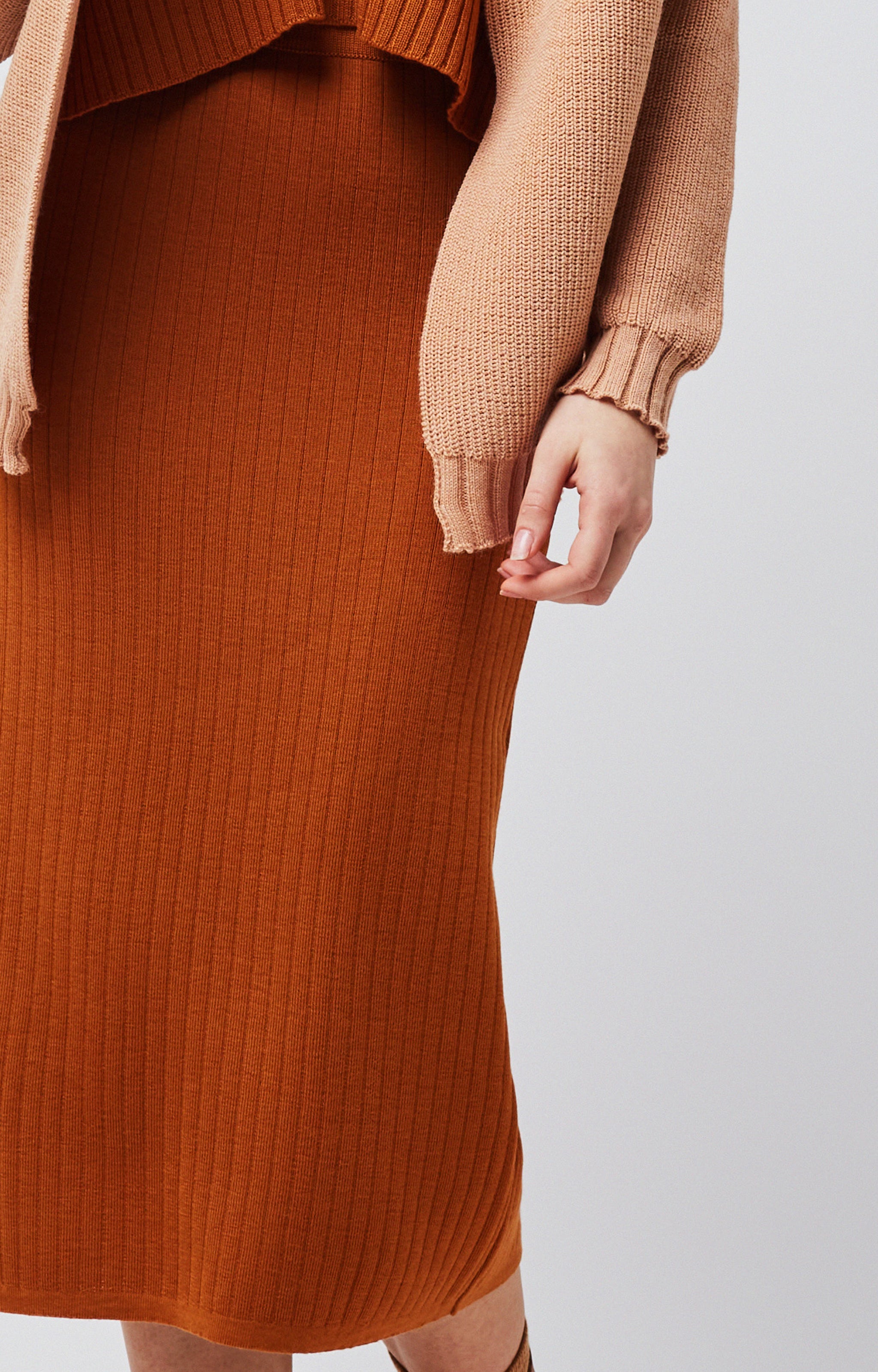 Ribbed skirt