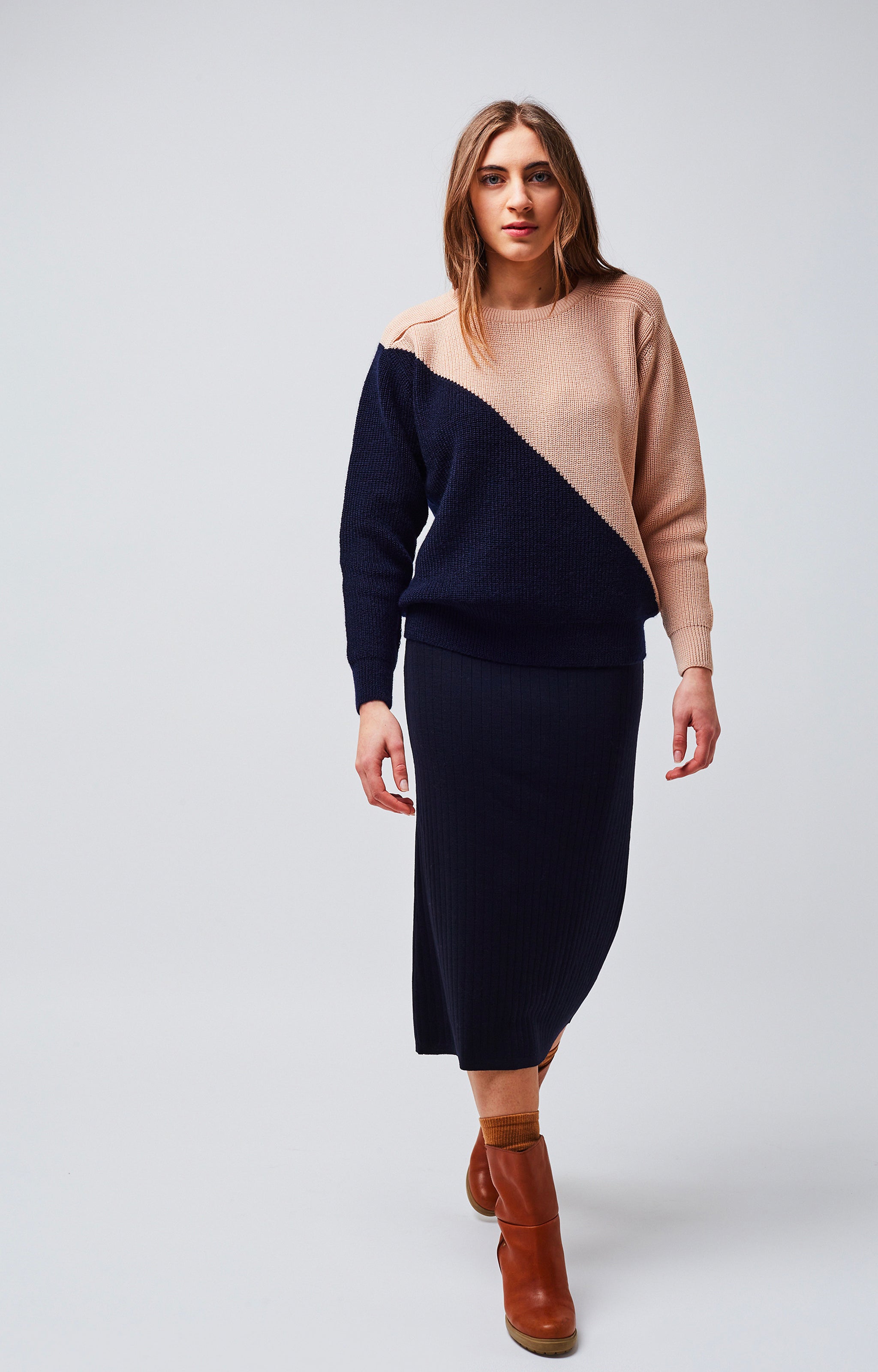 Ribbed skirt