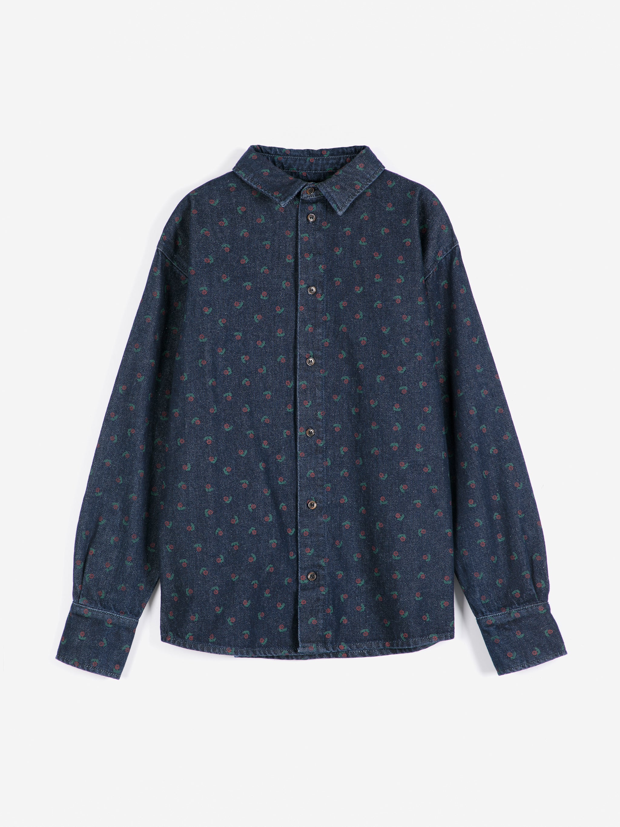 Swamp Whirl all over light denimshirt