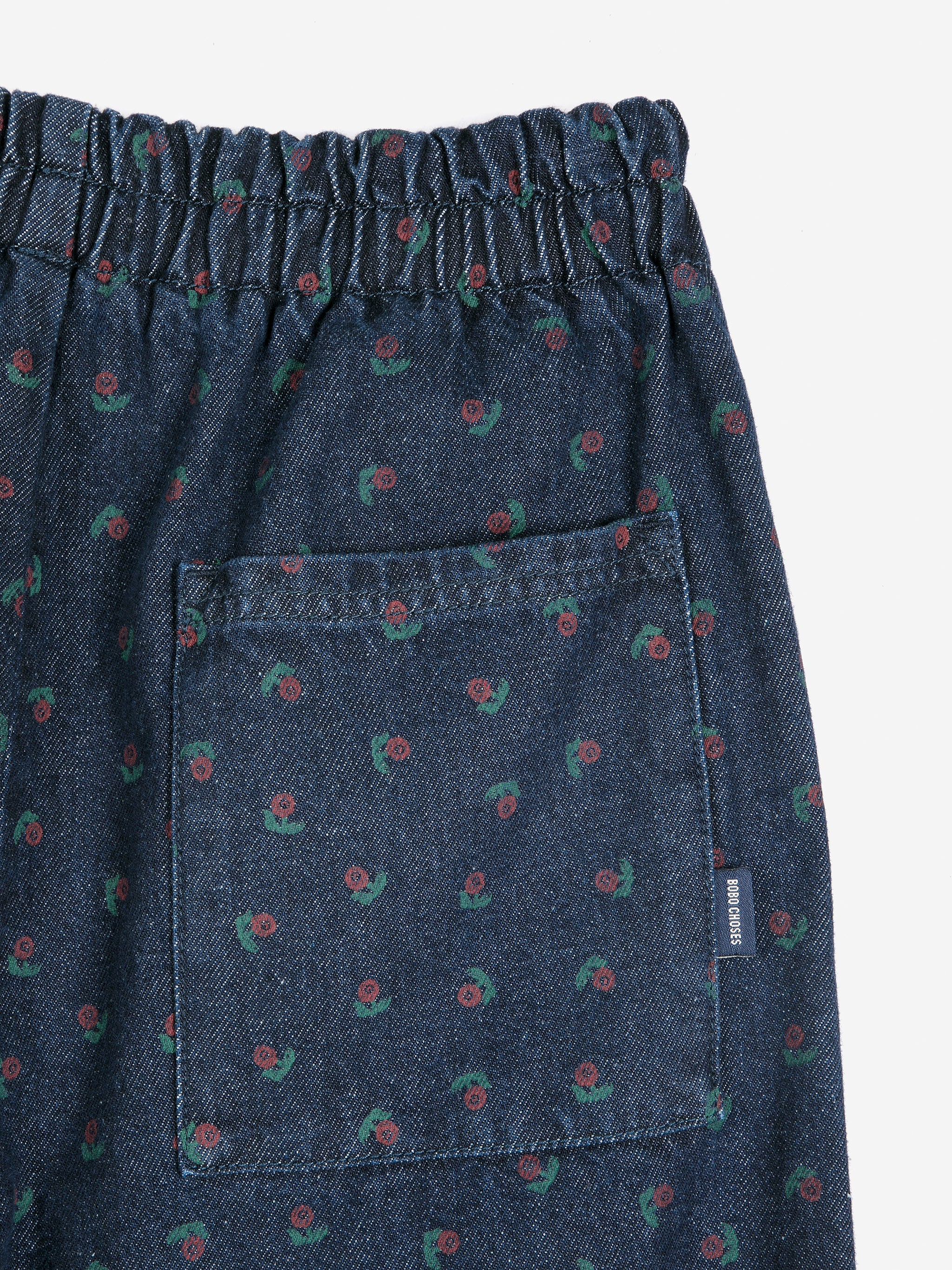 Swamp Whirl all over denim cocoon pants