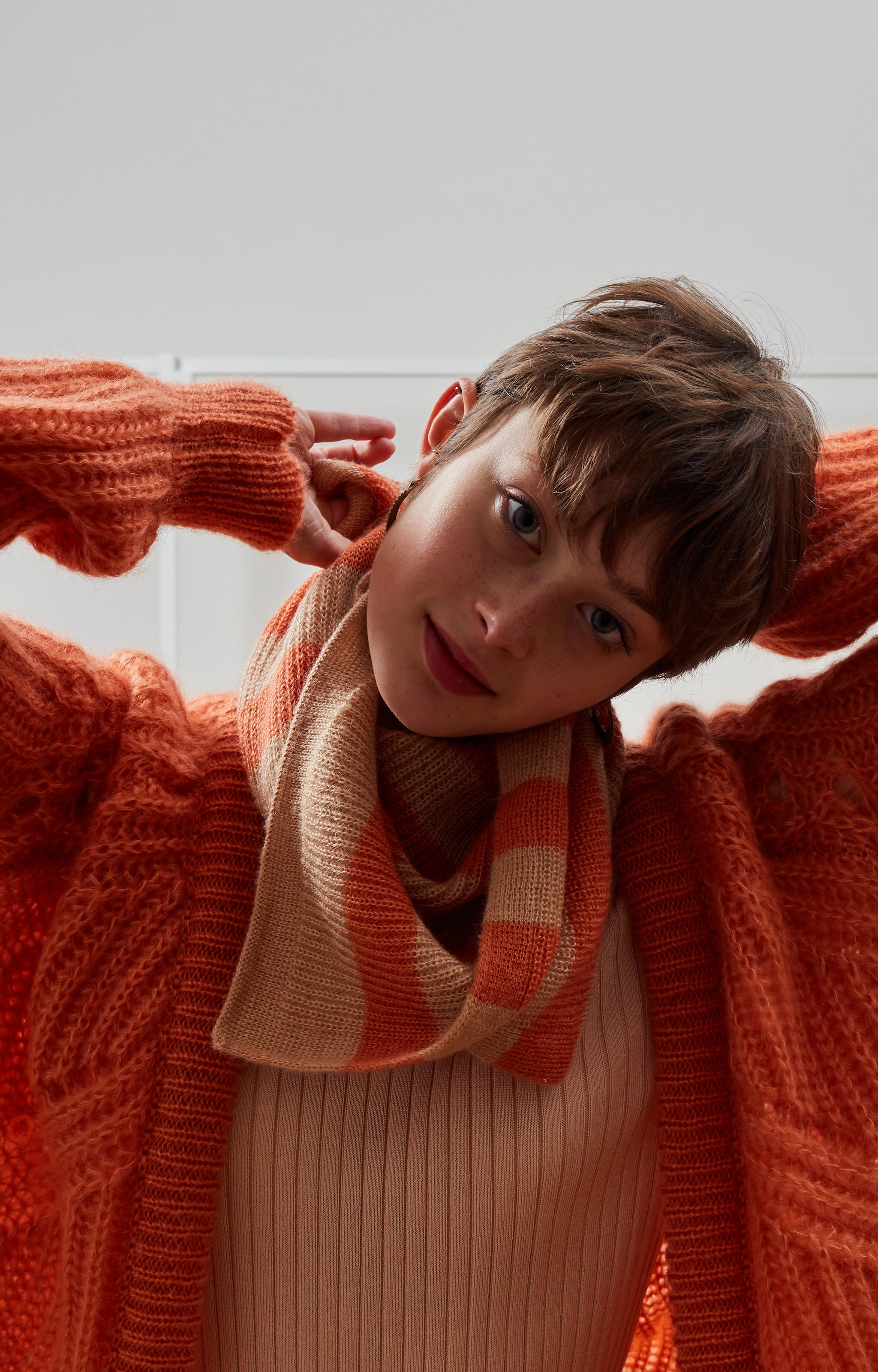 Cloud striped foulard
