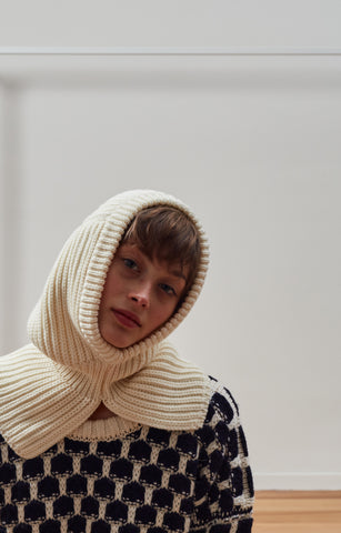 Chunky hood — alpaca