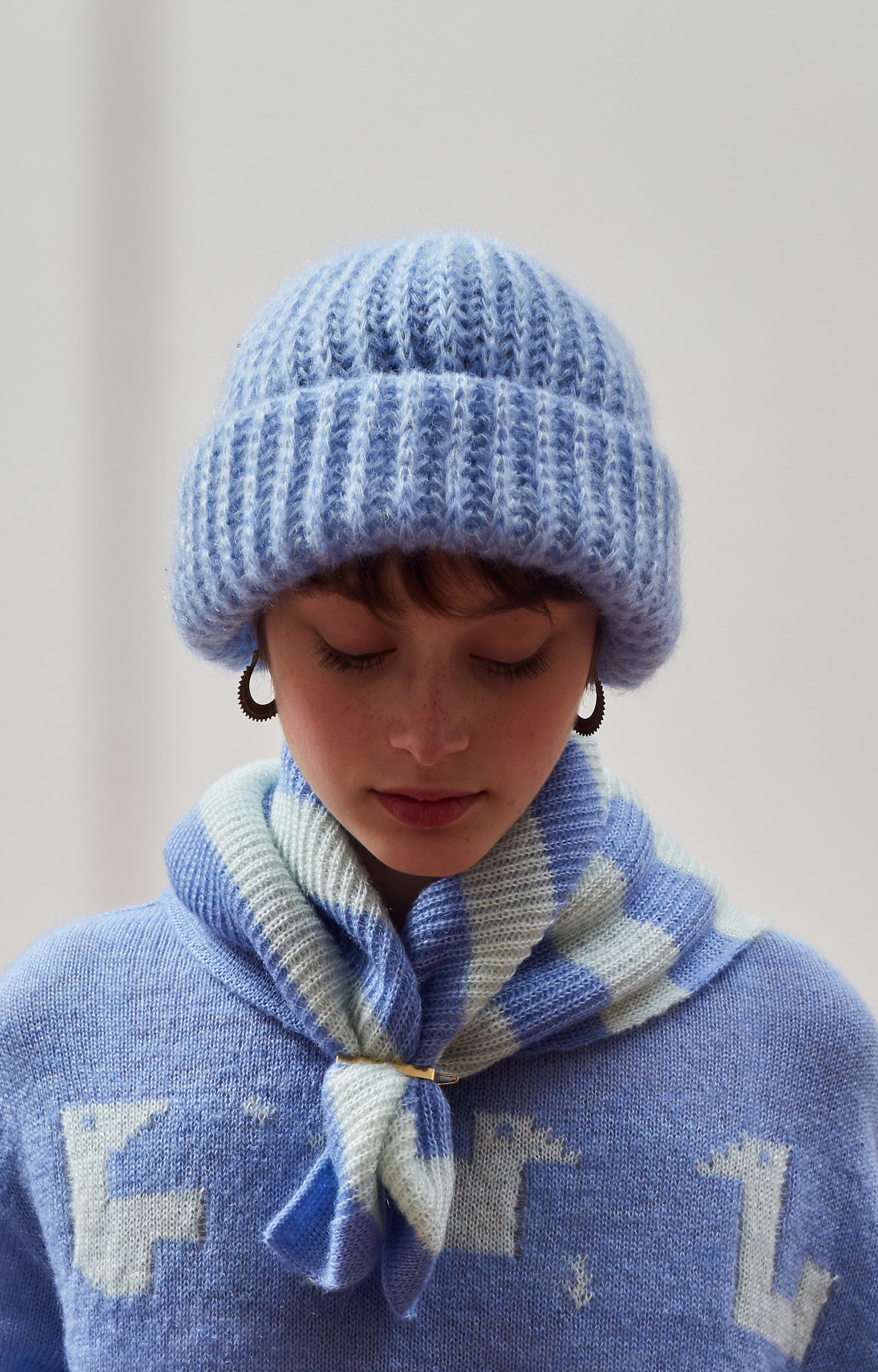 Cloud striped foulard