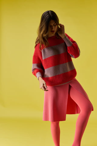 Cloud striped sweater