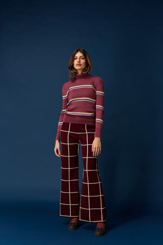 Grid trousers