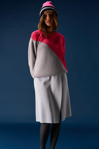 Diagonal unisex sweater