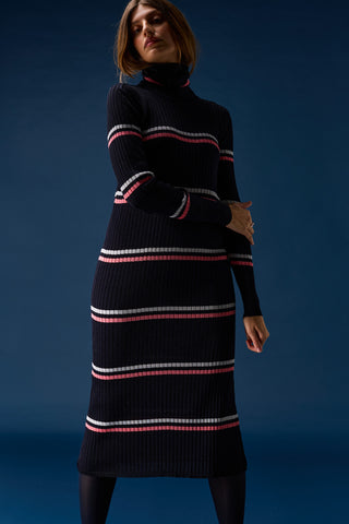 Skin turtleneck dress