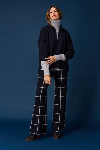 Grid trousers