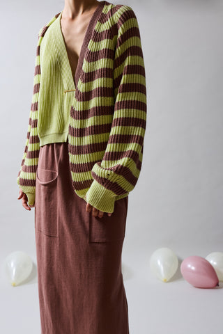 Stripy cardigan