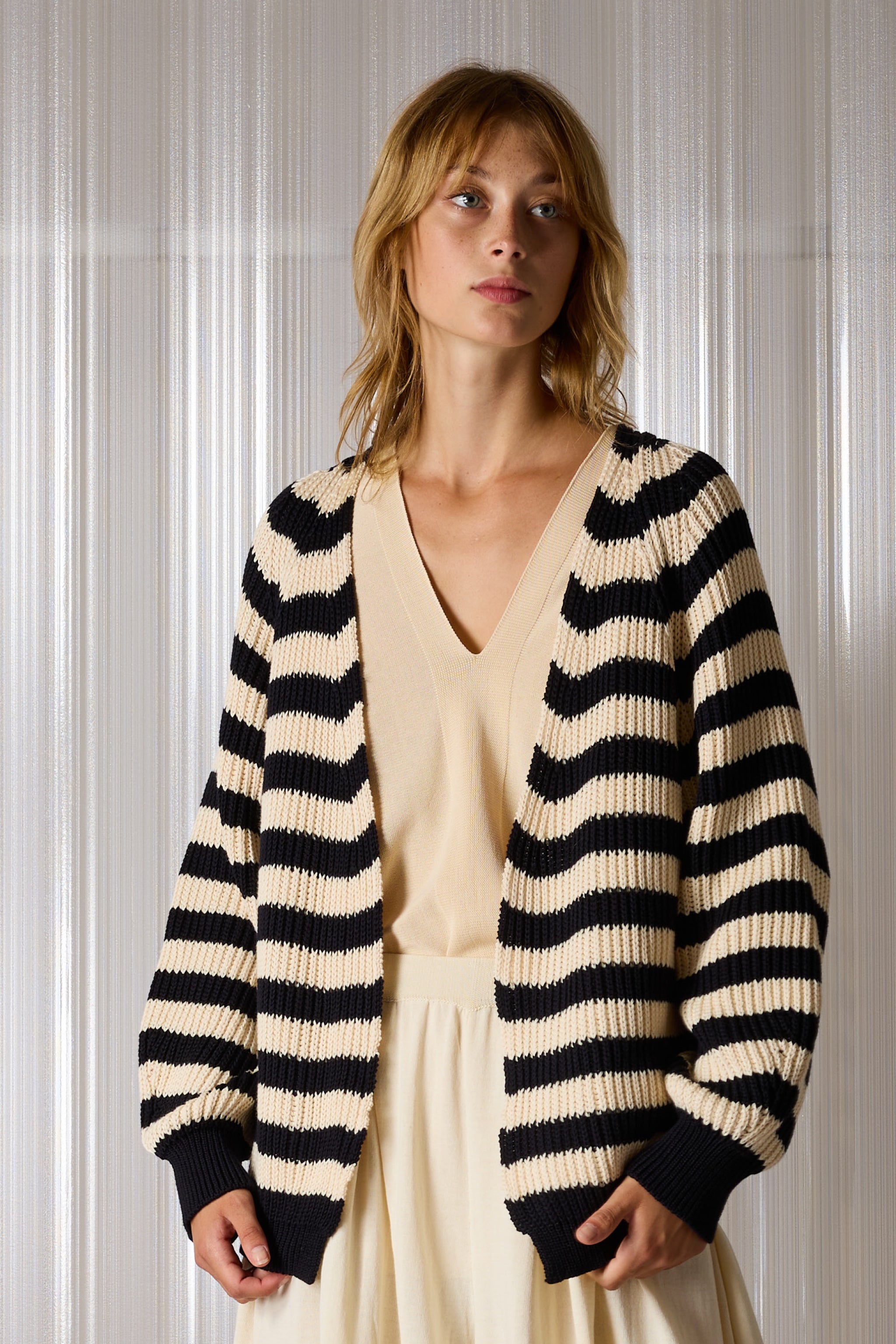 Stripy cardigan