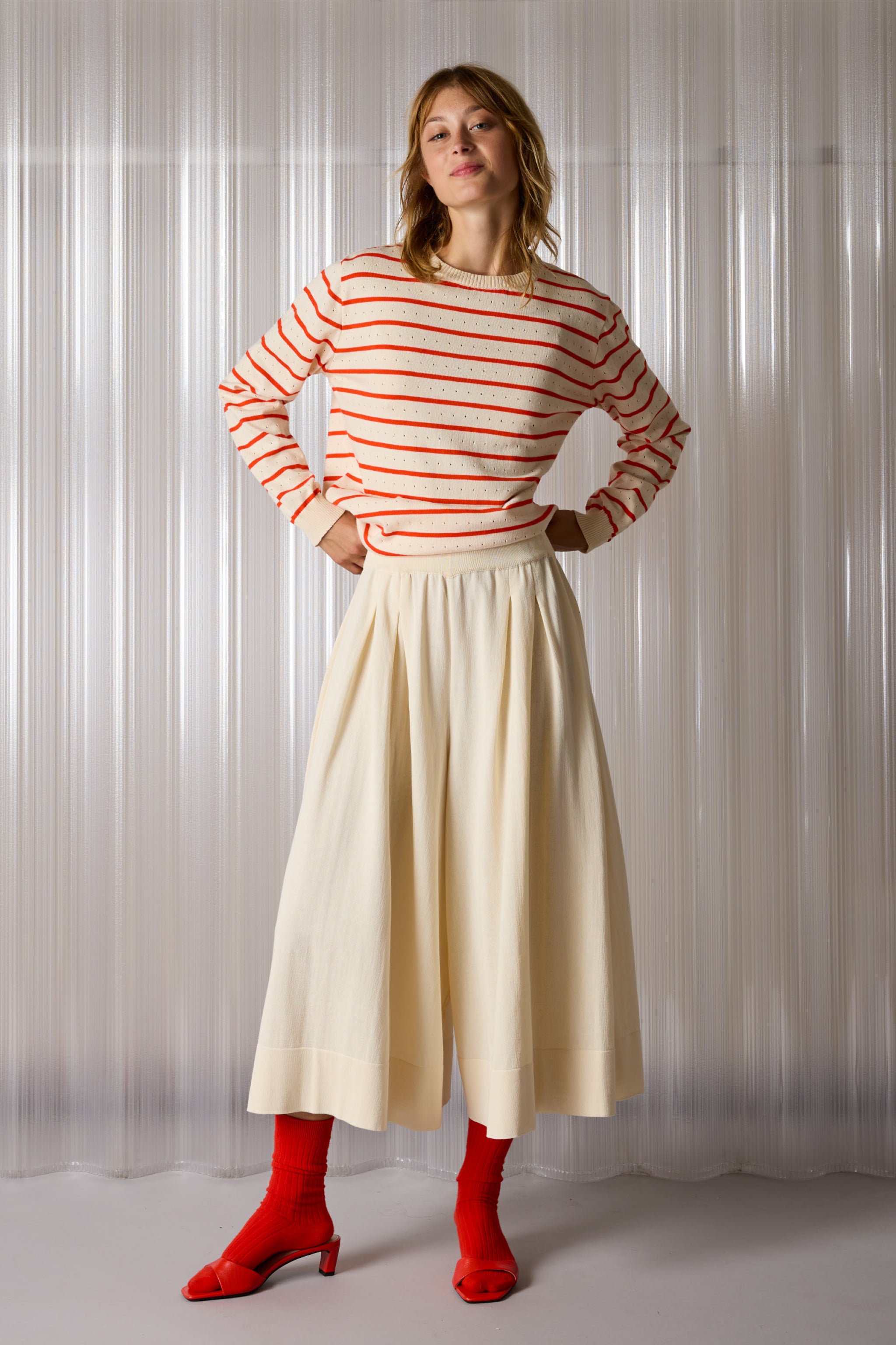 Wide divided skirt